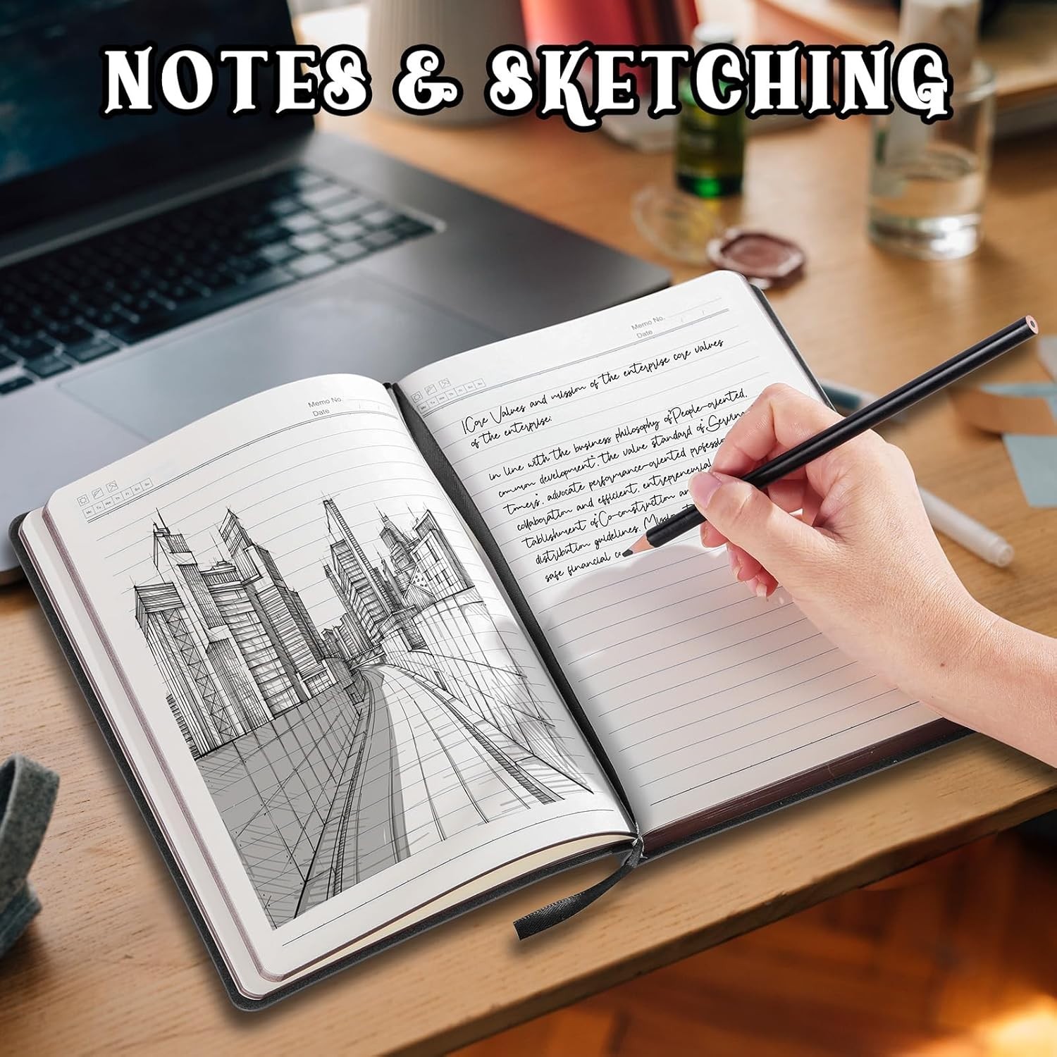 Luxurious Vintage Leather Journal Notebook – 300 Pages, A5 Size (5.7” x 8.3”)