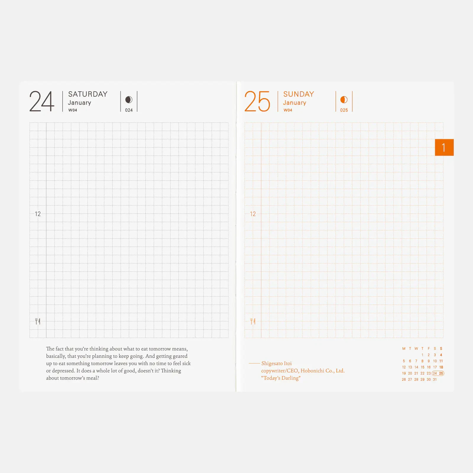 Hobonichi Techo Planner English version 2026 A6 size January Start from Japan