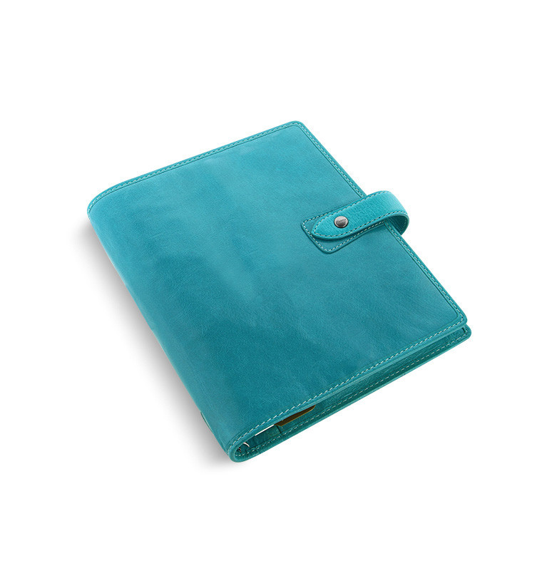 Filofax A5 Size Malden Organiser Planner Diary Notebook Blue Leather -026027 #B9