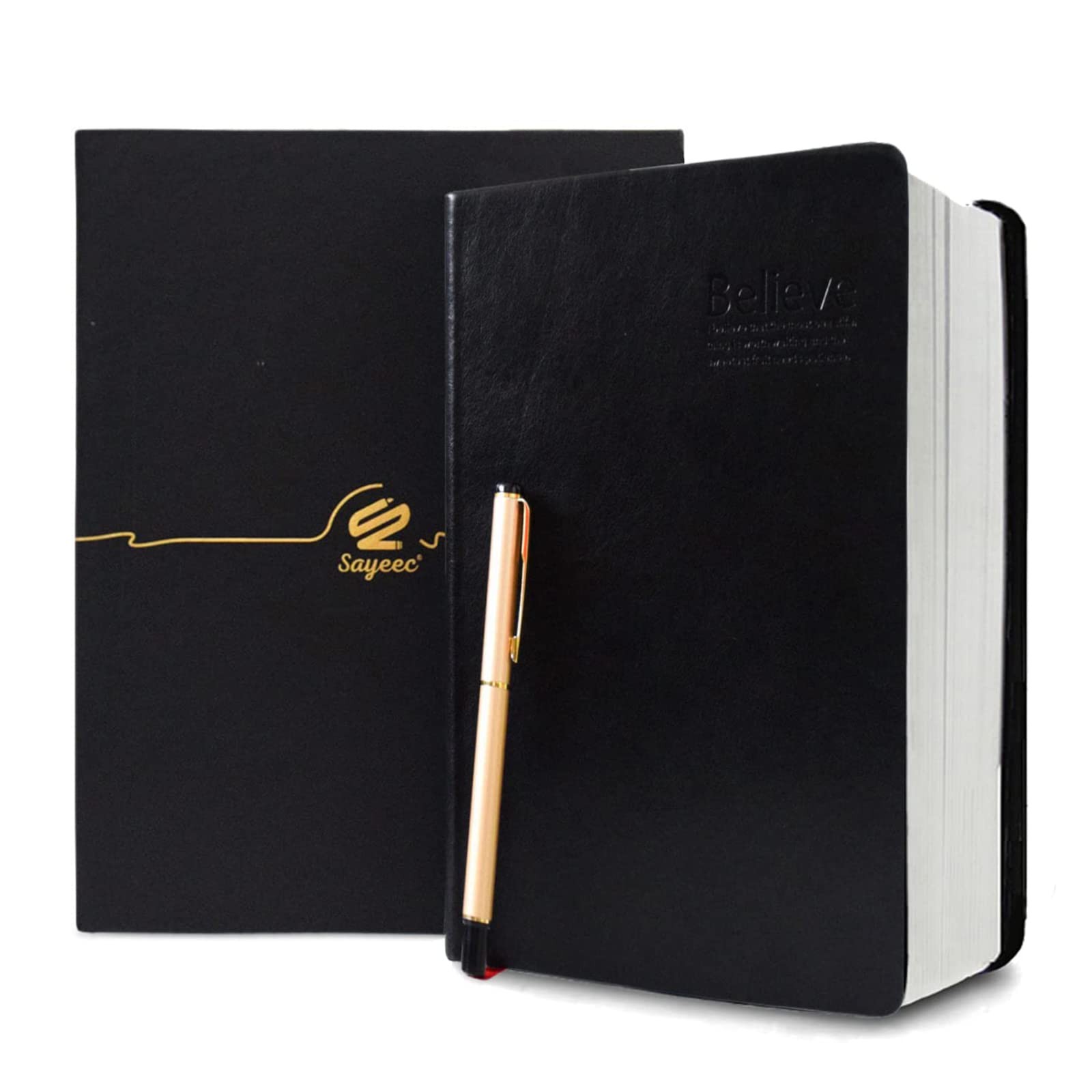 A5 Thick Journal 720 Pages Large Leather Notebook Lined 360 Sheets Writing No…