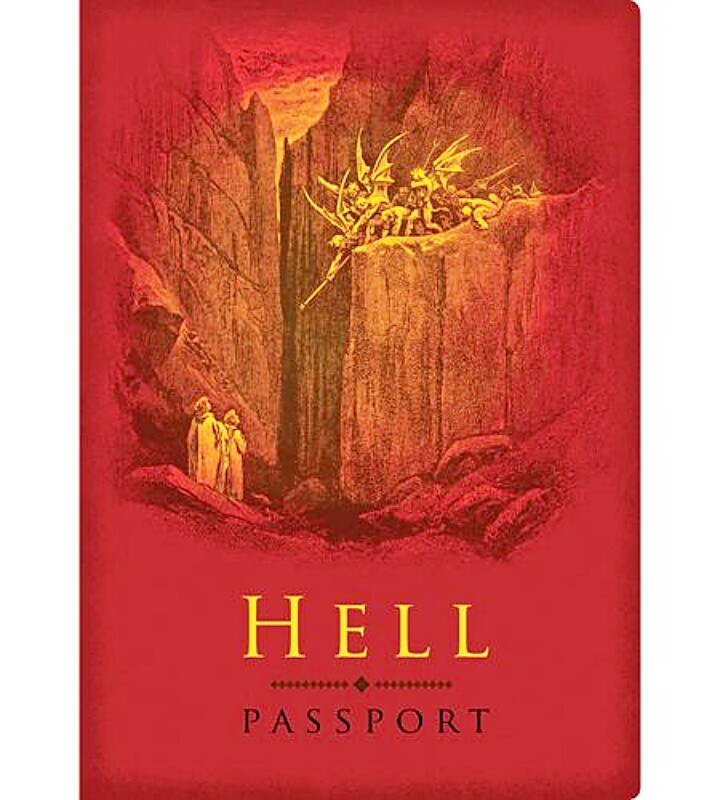 Hell (Not On This Earth) Passport and Pocket NoteBook with Art Images NEW UNUSED