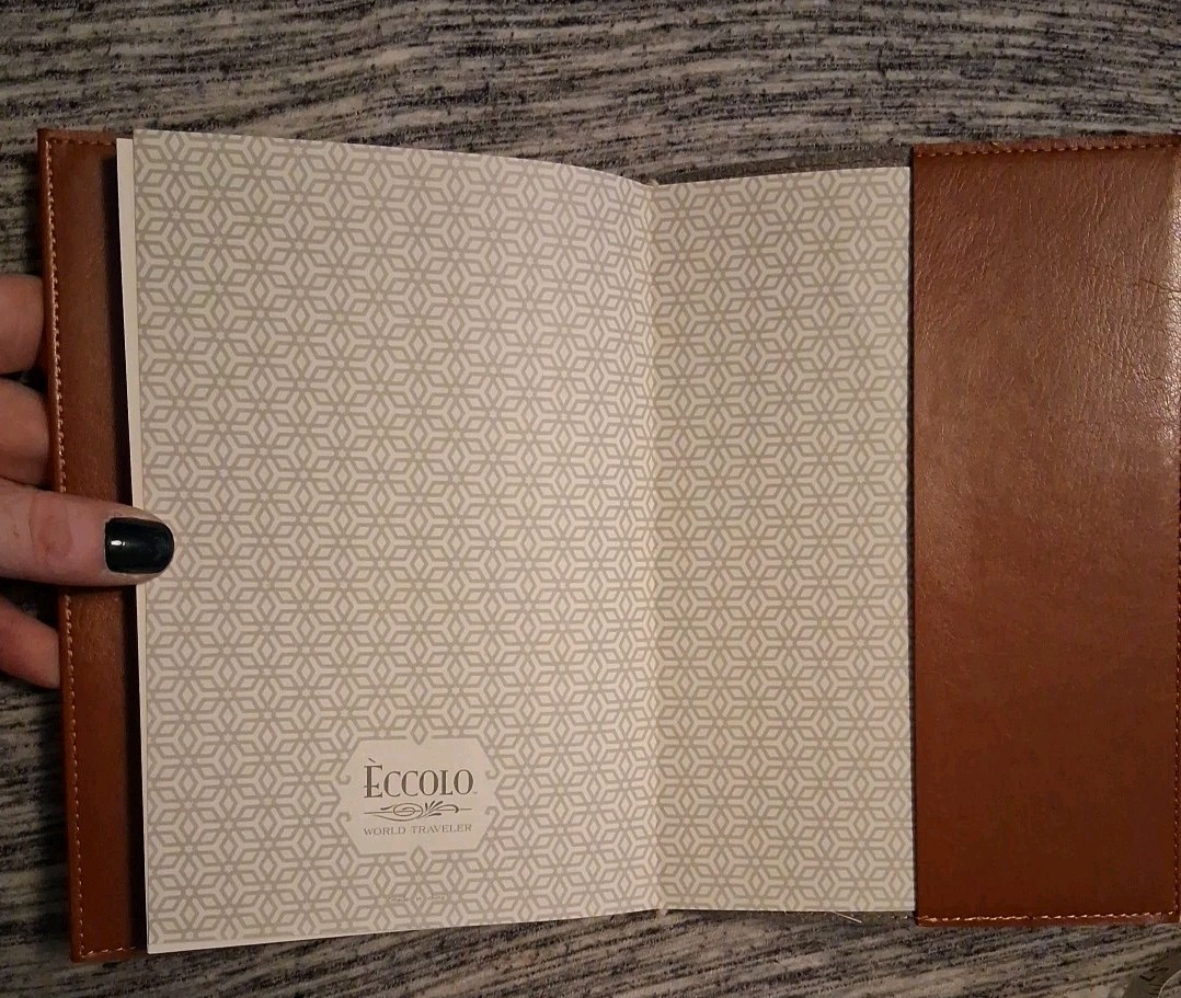 Eccolo Brown Journal 5.5×8 Vegan Leather Cover Ruled Acid Free Pages