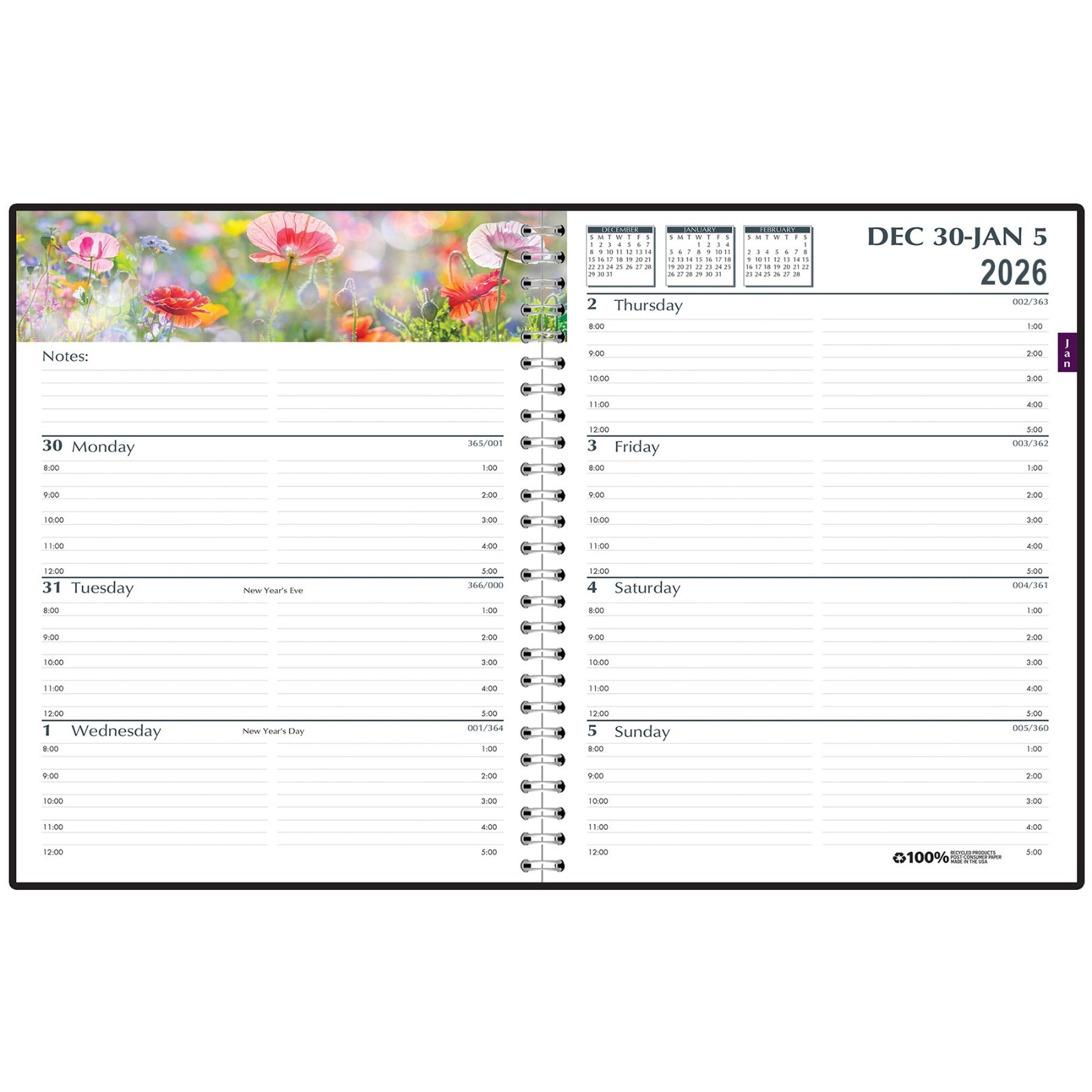 2025 2946-32 HOD294632 Earthscapes Gardens Weekly Monthly Appointment Book