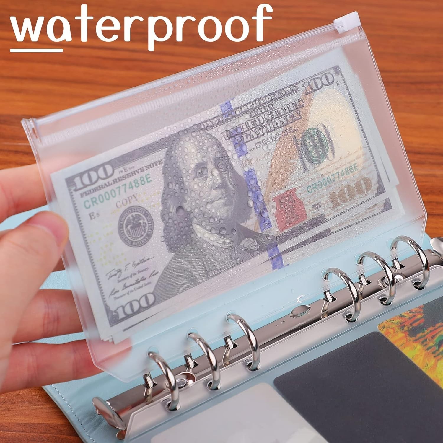 Versatile 12-Pack A6 Budget Cash Envelopes – Waterproof PVC Document Pouches
