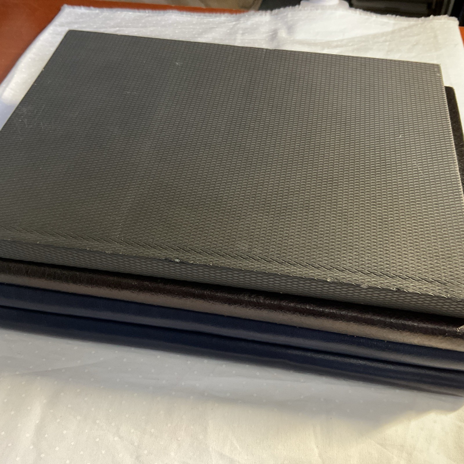 Leather Journal Notebooks Lined Lot of 4 PRATESI FLORENCE TEMPO ECCOLO ITALY NOS