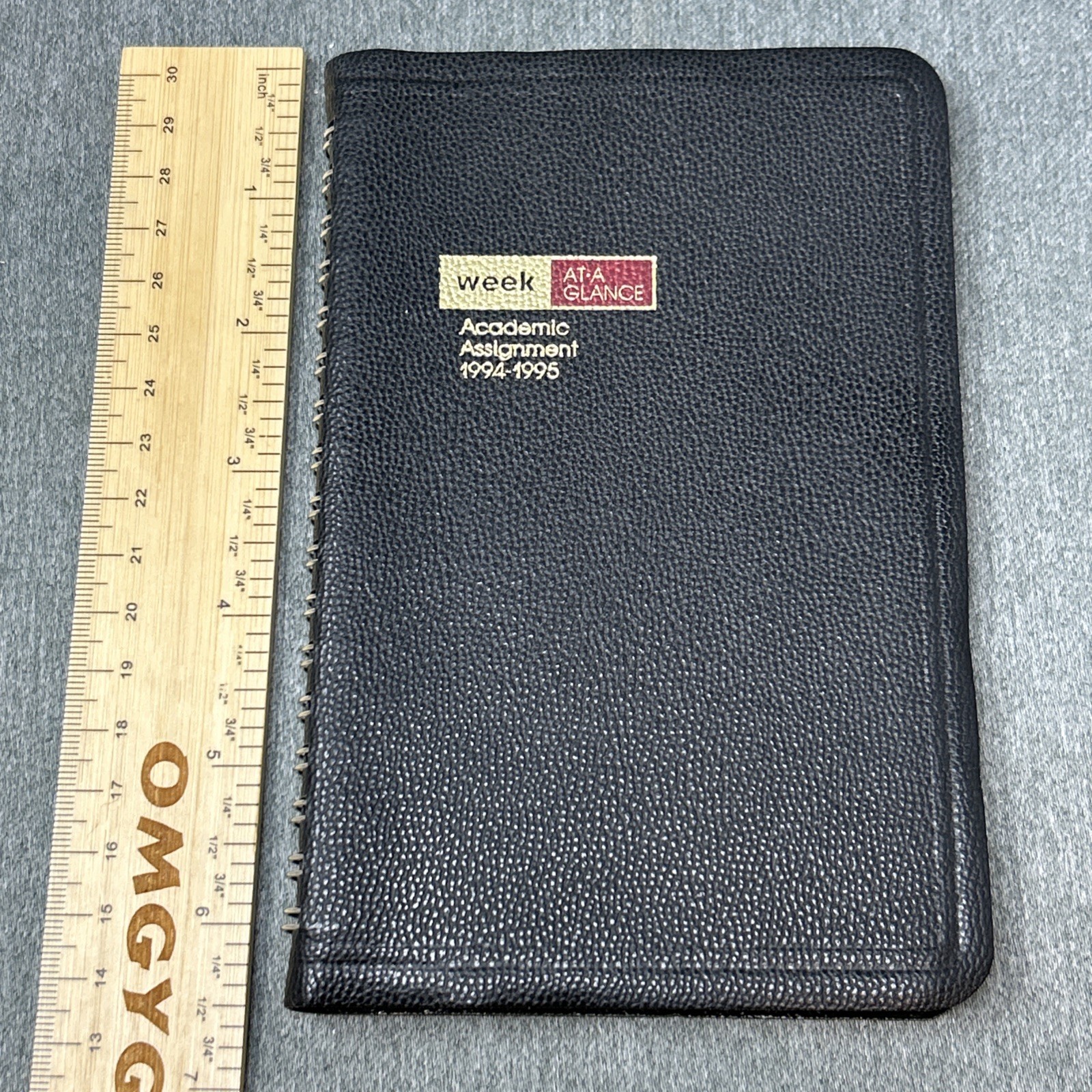 1990s At A Glance Academic Planner Black Keith Clark Spiral Bound Organizer READ