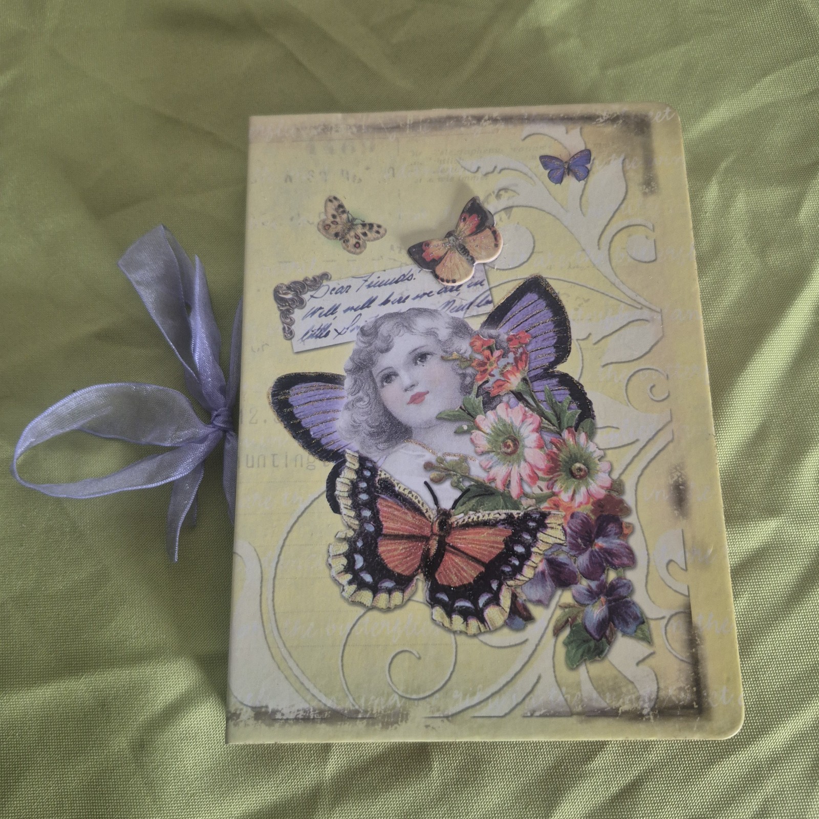 Hardcover 5×7 Butterfly Kraft Paper Blank Journal