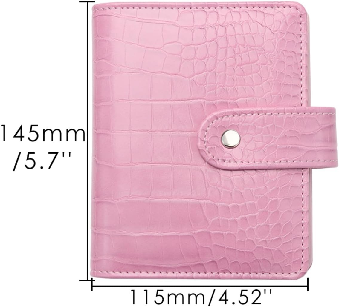 NatSumeBasics White A7 Binder Wallet Cash Envelopes Budget Binder Crocodile F