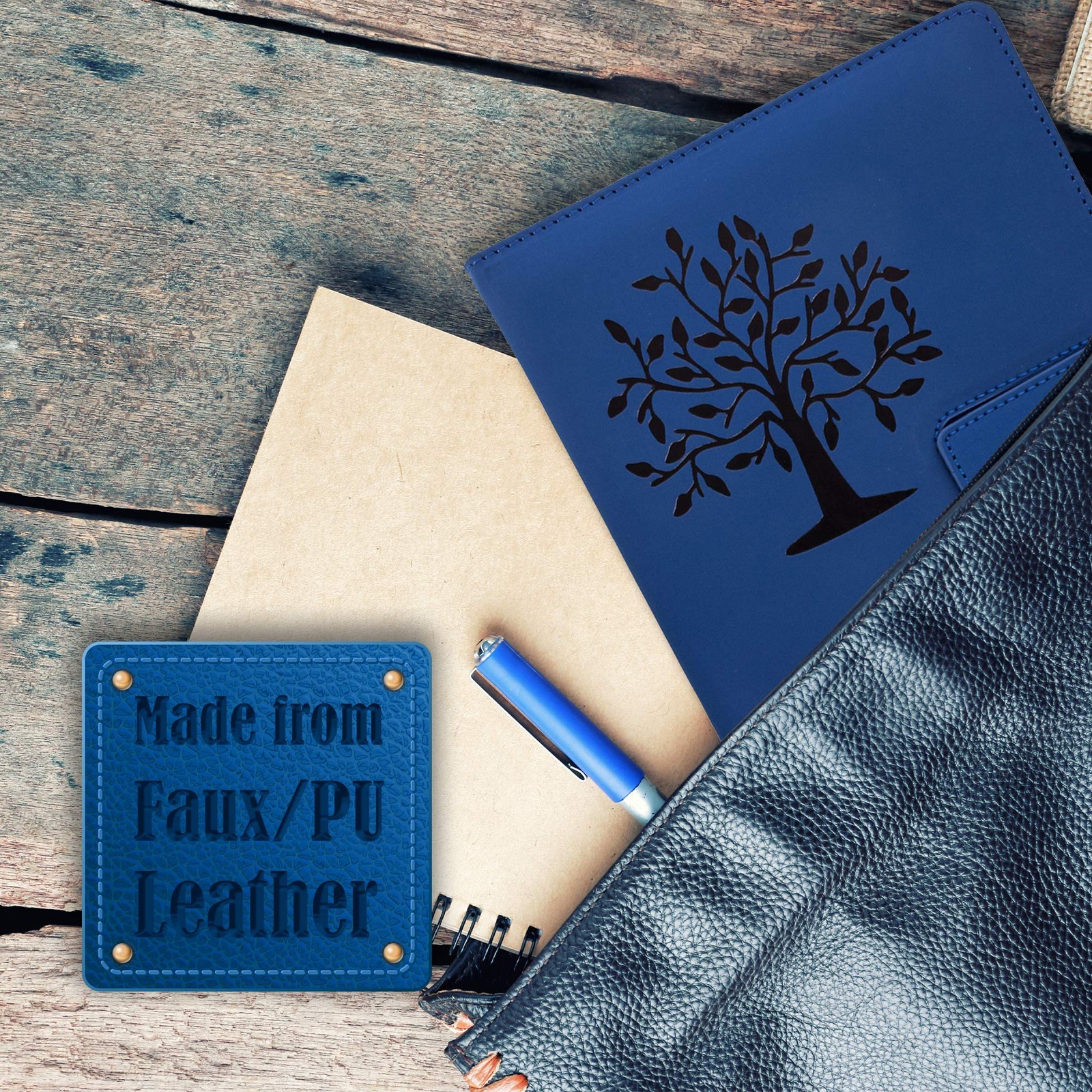 The Tree Of Life Refillable Writing Journal | 5×8 Inches, 200 Lined Blue