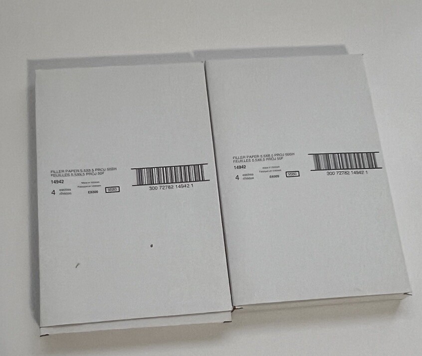 2 Martha Stewart Avery Filler Paper Project Planner Sheets 5.5 X 8.5 400 Sheets