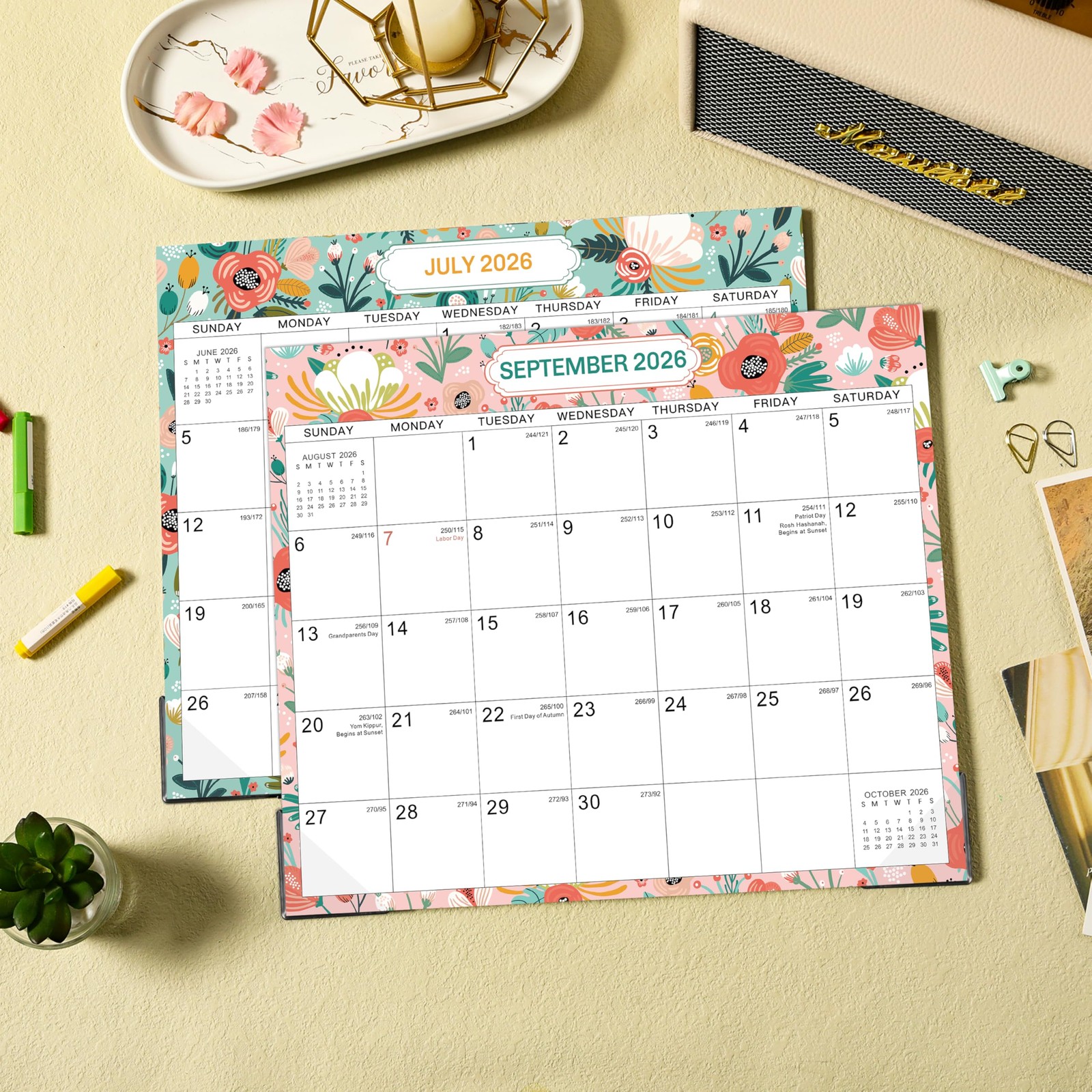 2026-2027 Magnetic Calendar – for Middle, Colorful