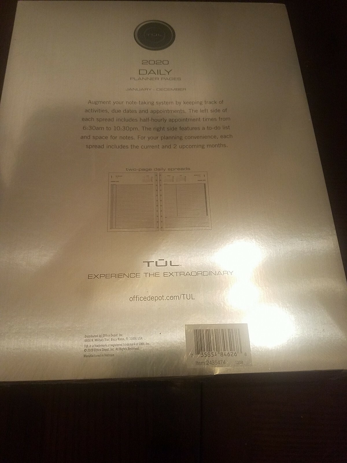 Tul Planner Pages Daily 2 Pages Per Day-Brand New-SHIPS N 24 HOURS
