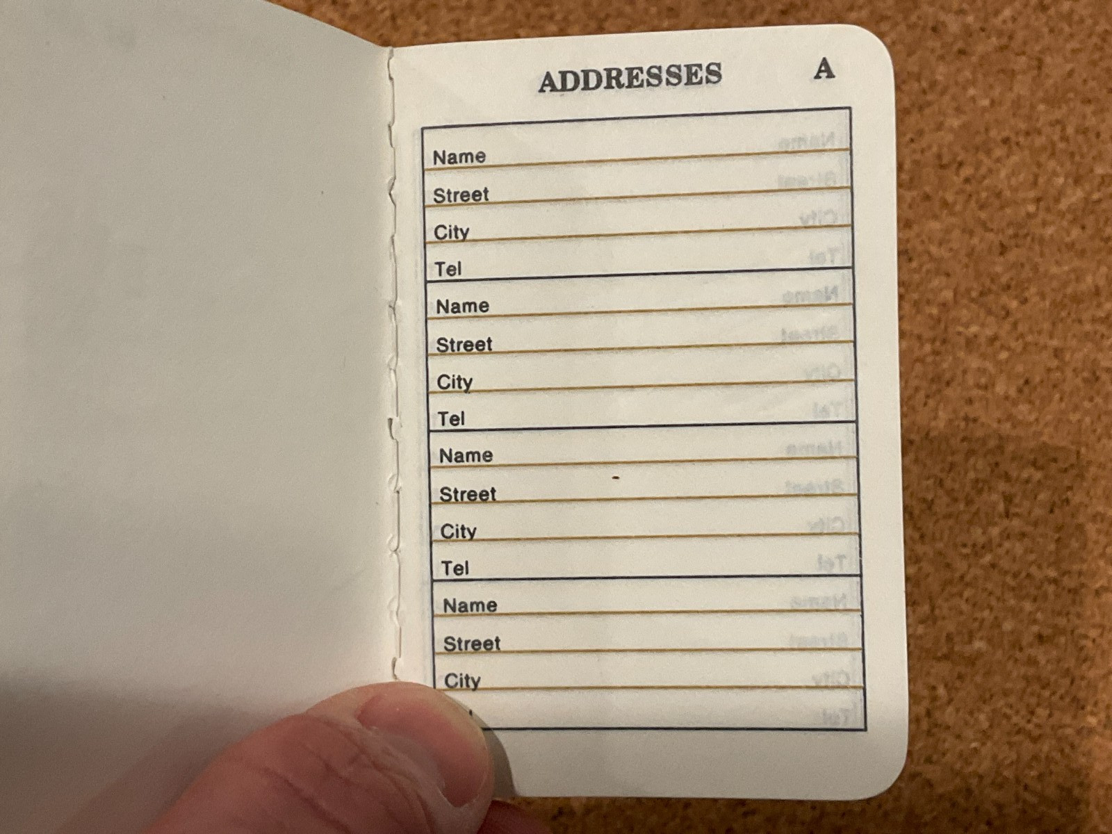 True Vintage Address / Phone Number Book A TO Z LISTS 2×3″ MINI Pocket Blank