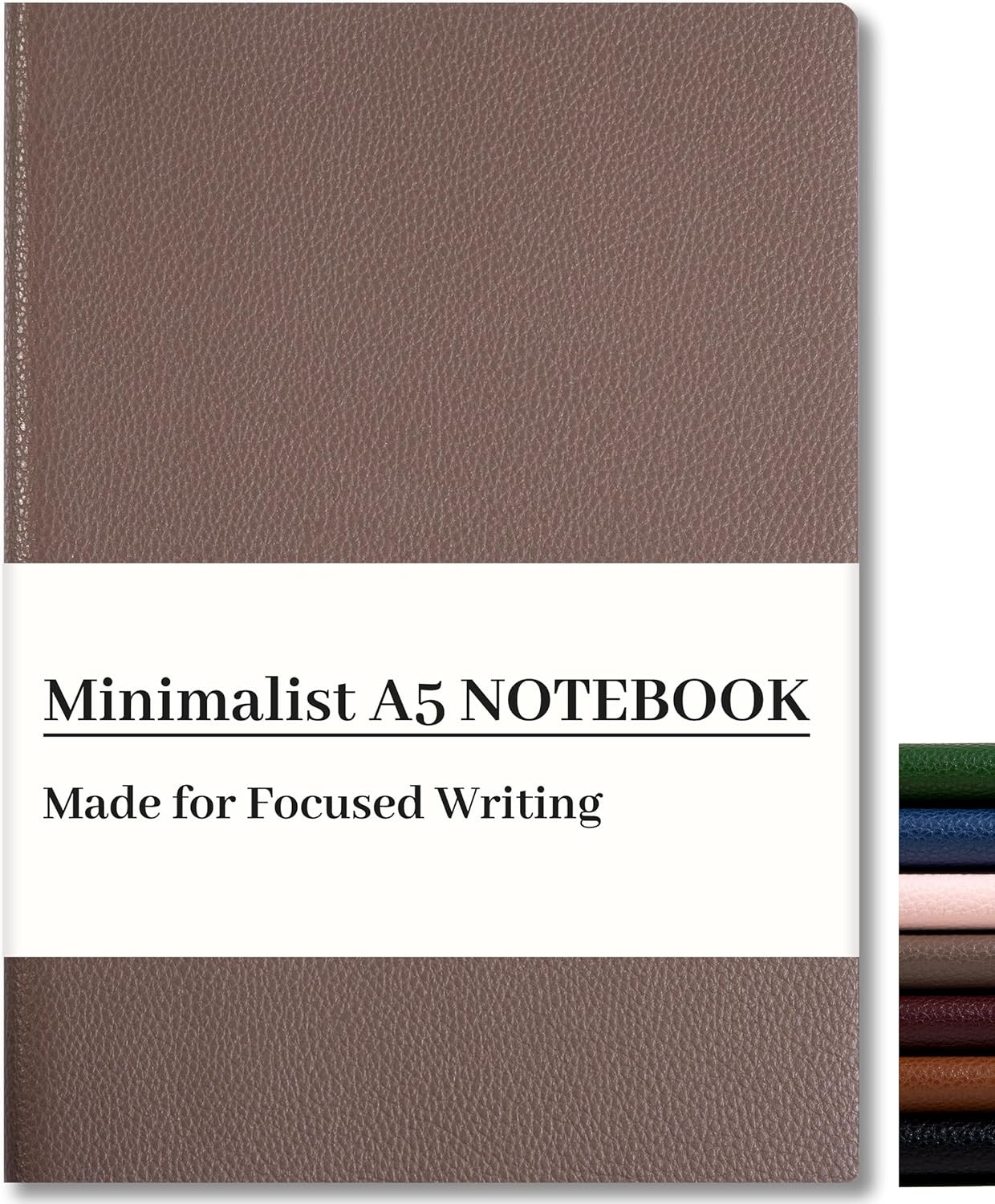 Lined Journal Notebook for Men & Women,176 Pages A5 Medium Size, Softcover Leath
