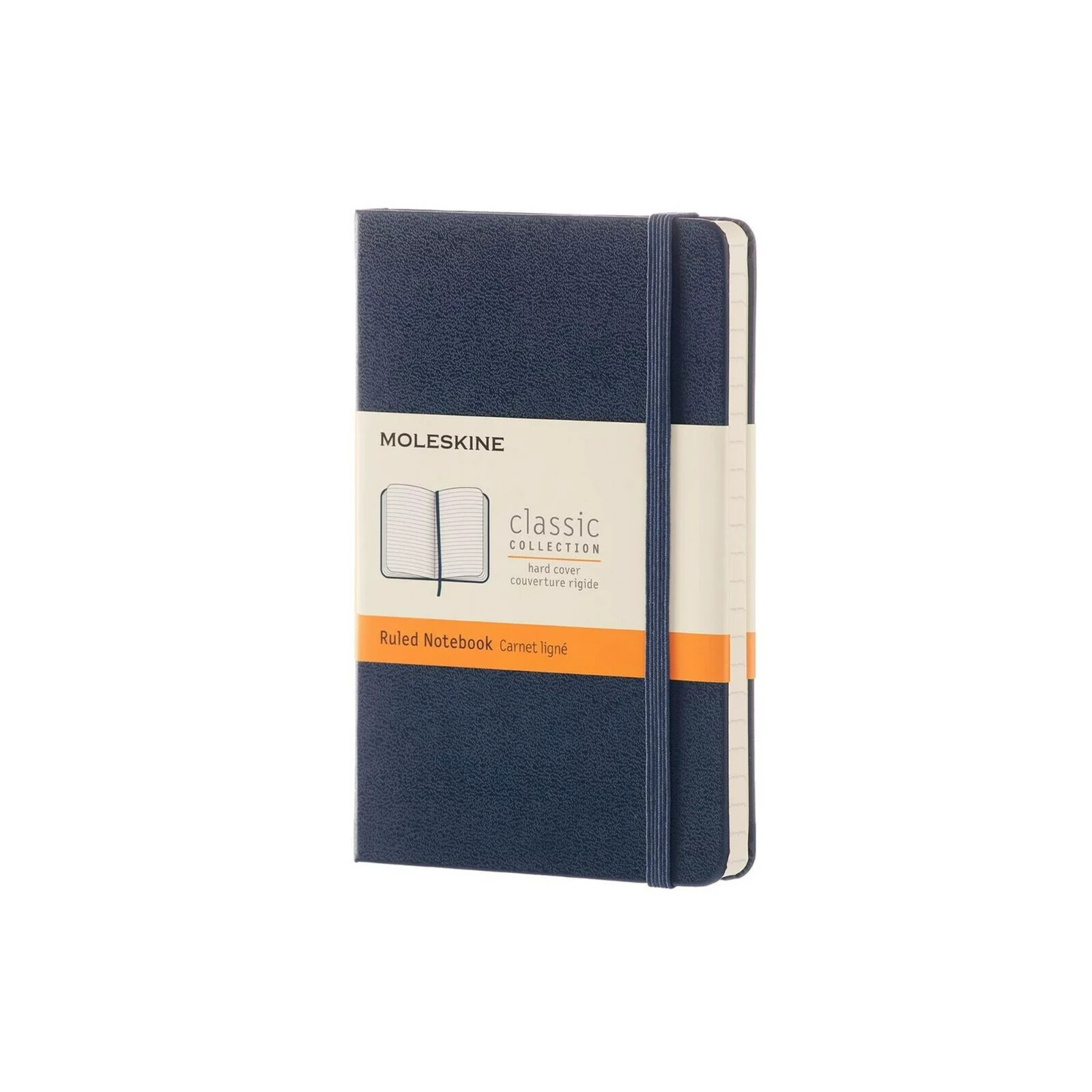 Moleskine Classic Ruled Pocket Notebook, Hard Cover, Sapphire Blue, 3.5 x 5.5 in