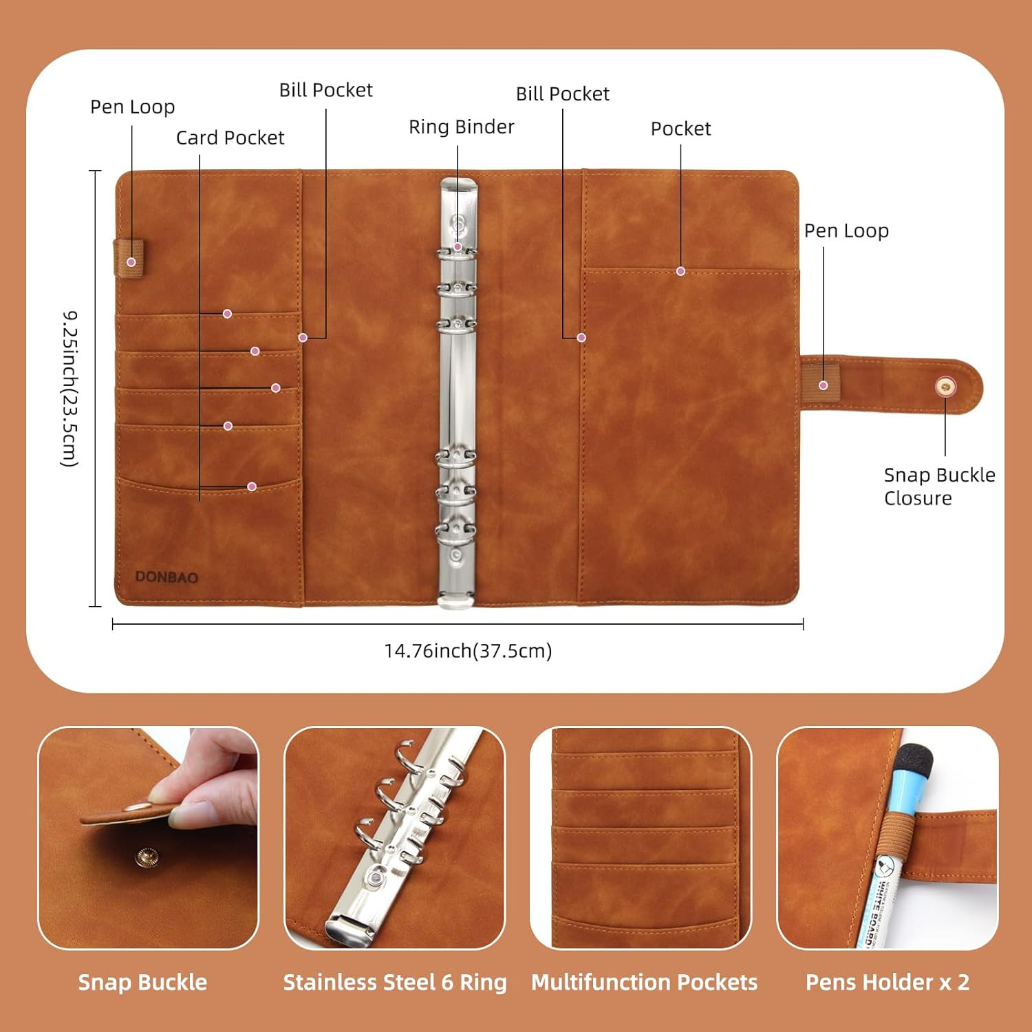 100 Envelopes Money Saving Challenge Binder, A5 Budget Binder with Envelopes and