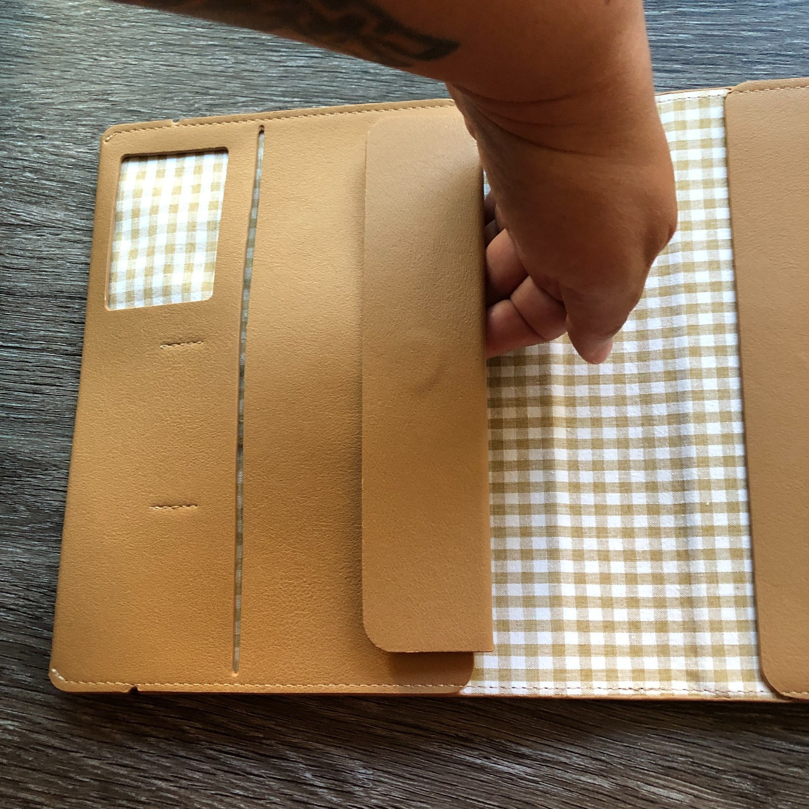 Emma Kate Co Compendium/Notebook cover in Biscotti