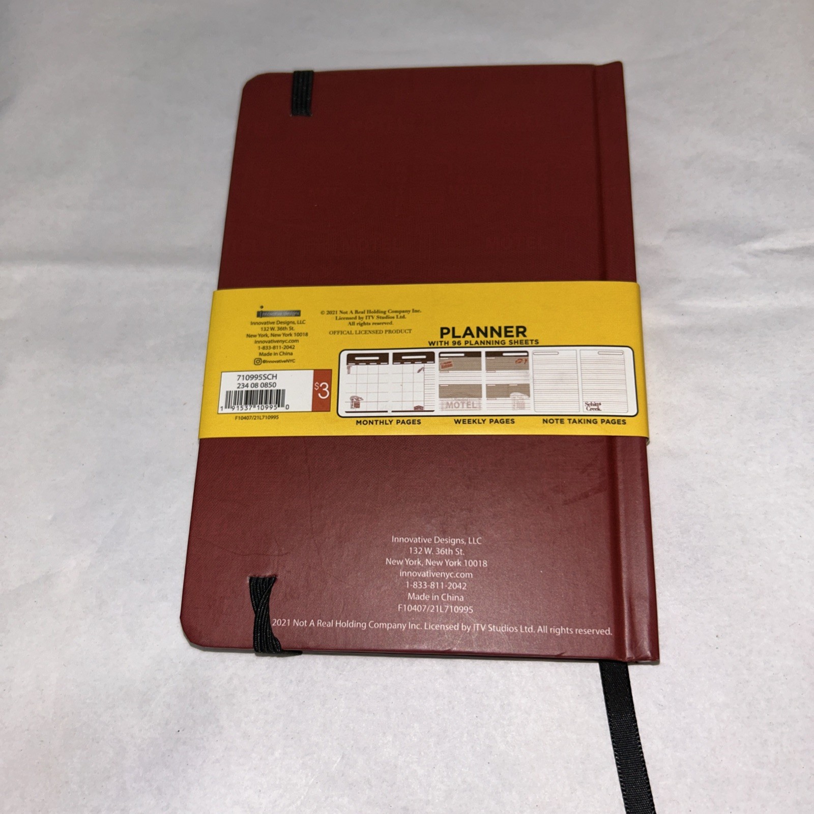 WELCOME TO SCHITT’S CREEK Everyone Fits In Planner /Organizer Book For Any Year