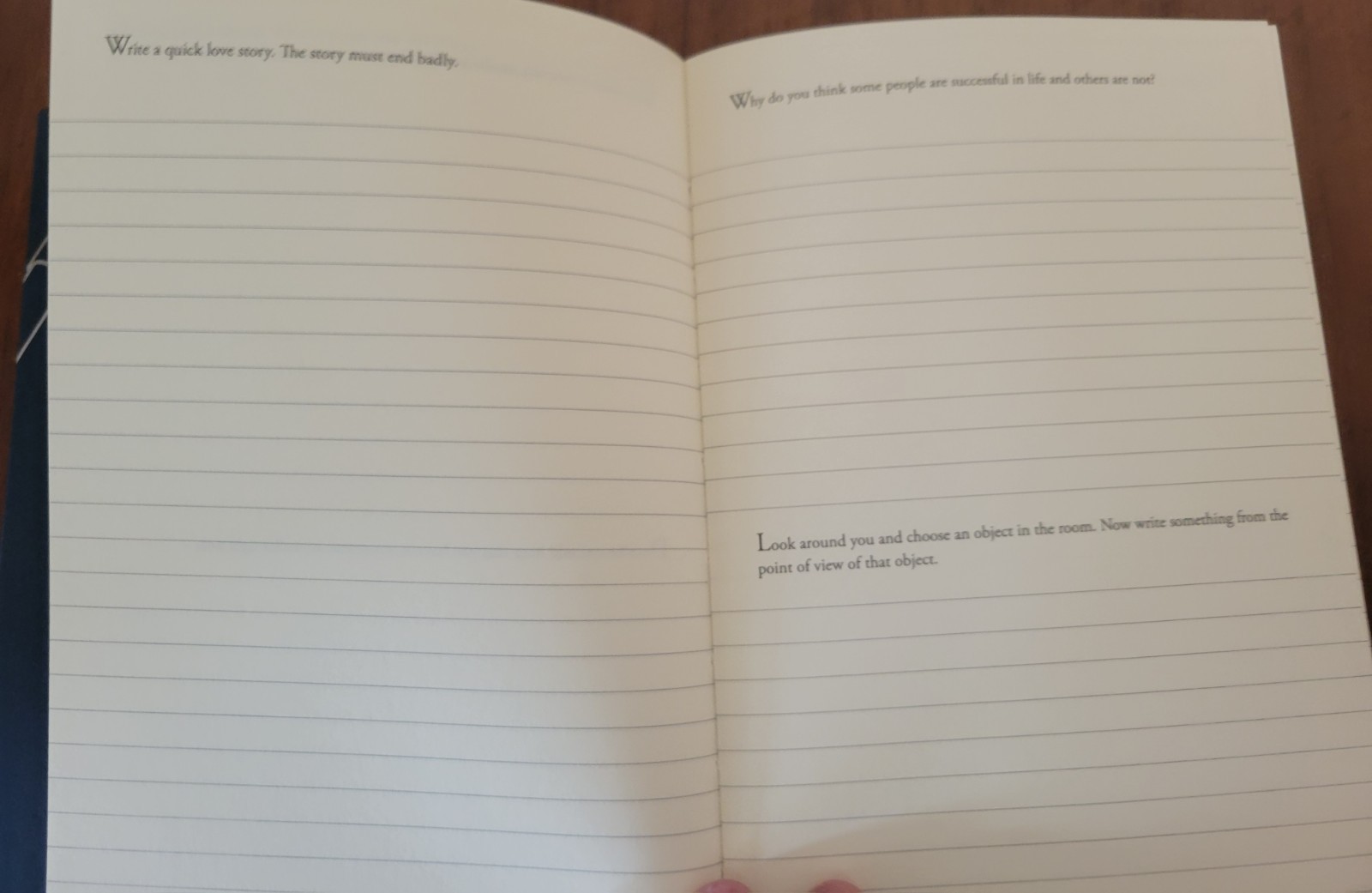 300 Writing Prompts Open Bound High Quality Paper Lined Journal 204 Pages – Used