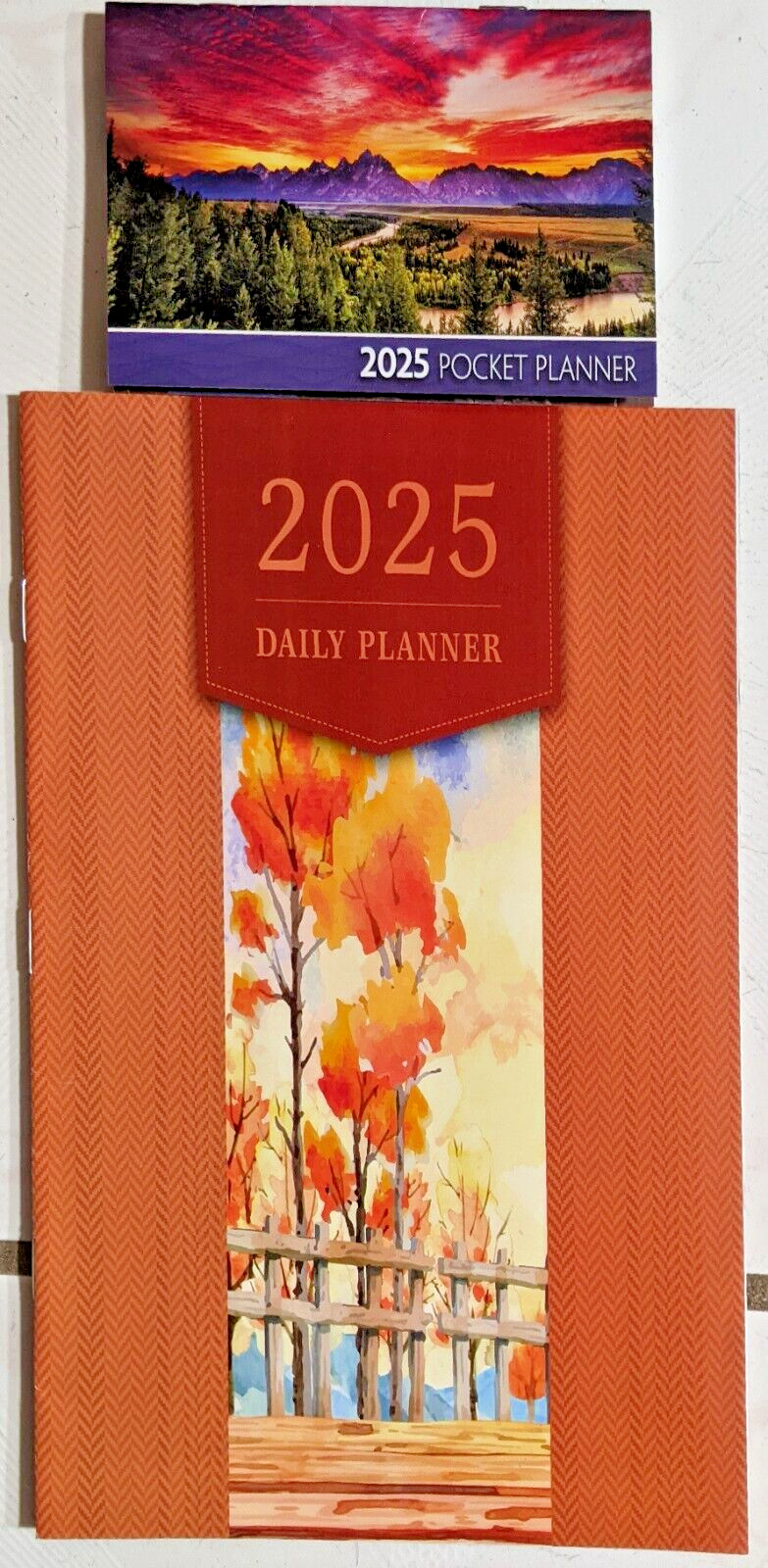 2 – 2025 Daily Planner 8″ X 10″ & 2025 Pocket Planner 3.5″ X 6″