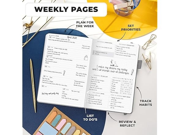 Clever Fox Premium Weekly & Monthly Planner Gray A5 (5.8” x 8.3”)