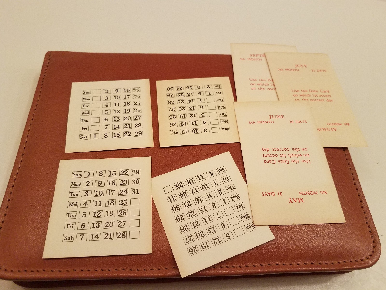 40’s 50s TAN COWHIDE LEATHER PLANNER AGENDA MADE IN ENGLAND CHECKBOOK ZIP AROUND