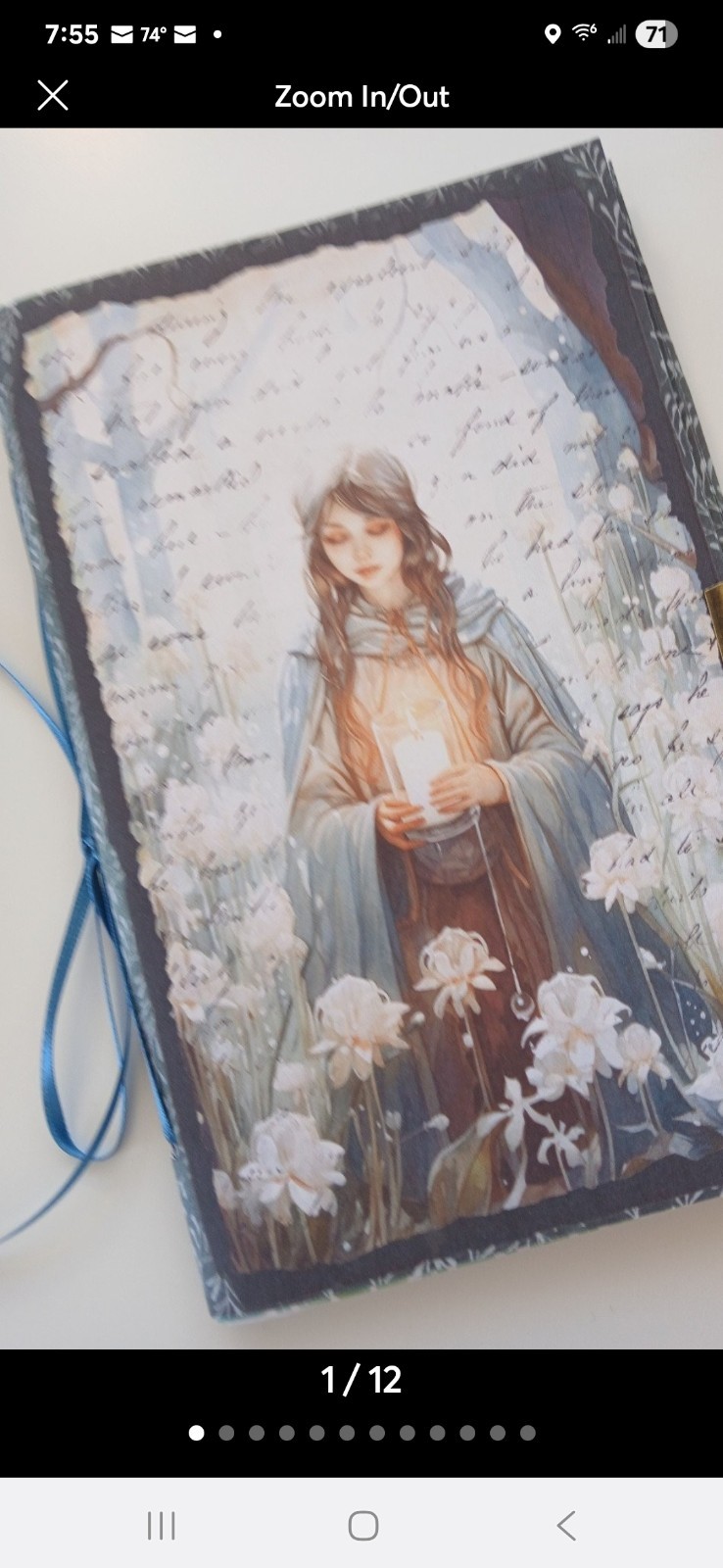Junk Journal Booklet “IMBOLC” Handmade Gaelic Festival Spring 5.5″x8.5″ 40pg
