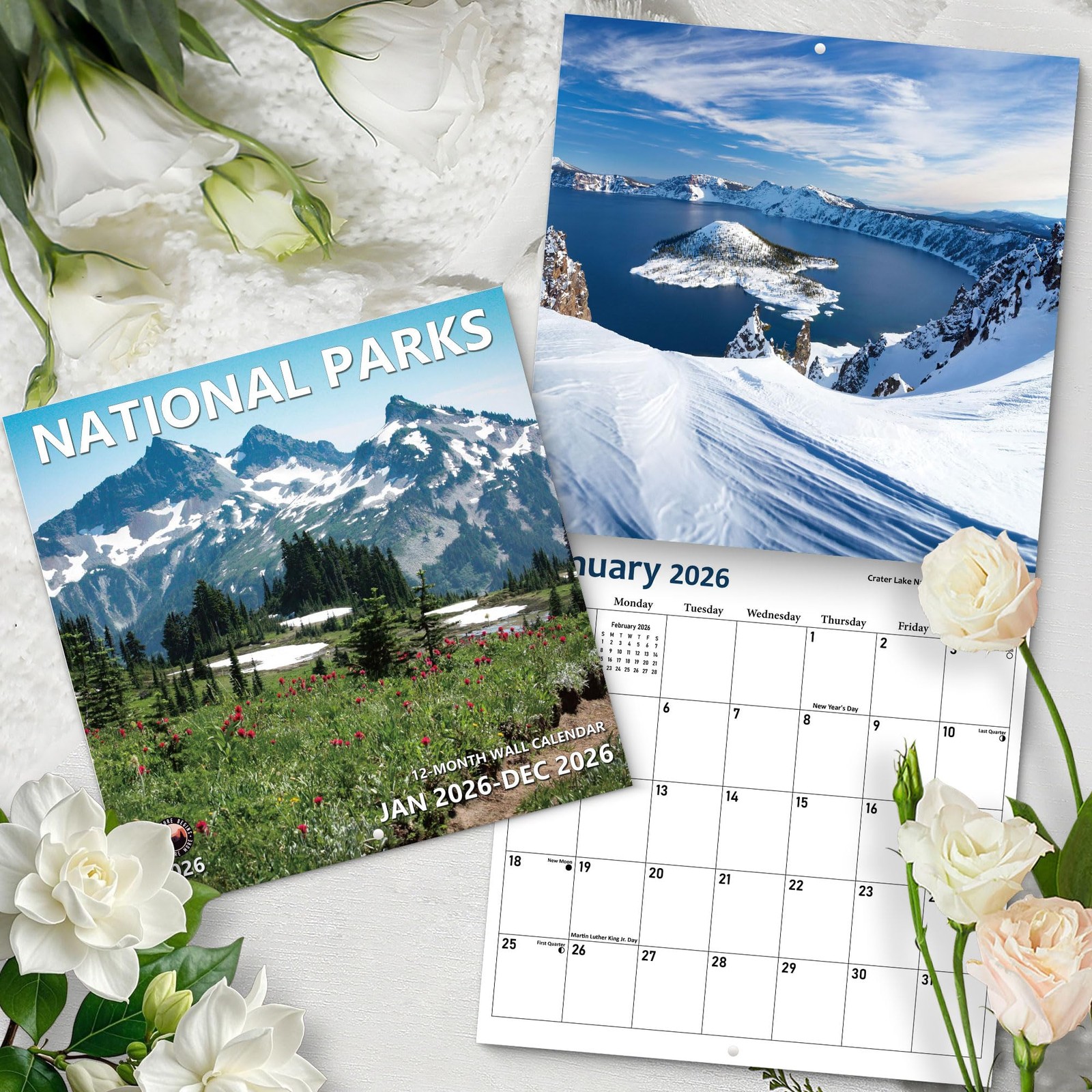 2026 Wall Calendar 12 Month, National Parks Large