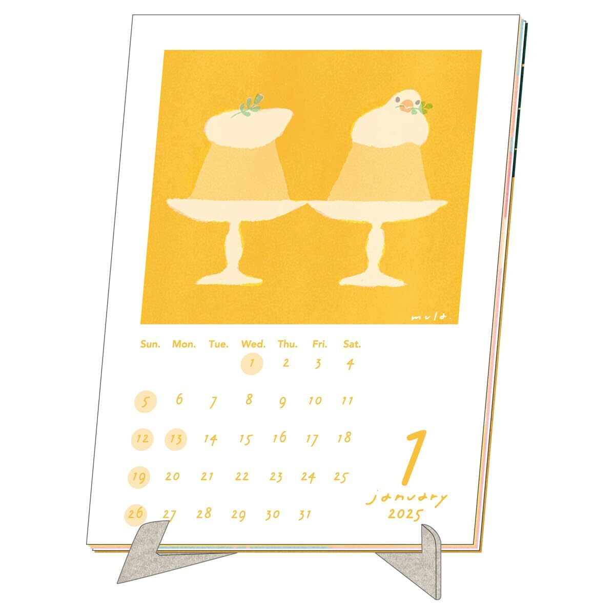 2025 mula letter calendar No.198