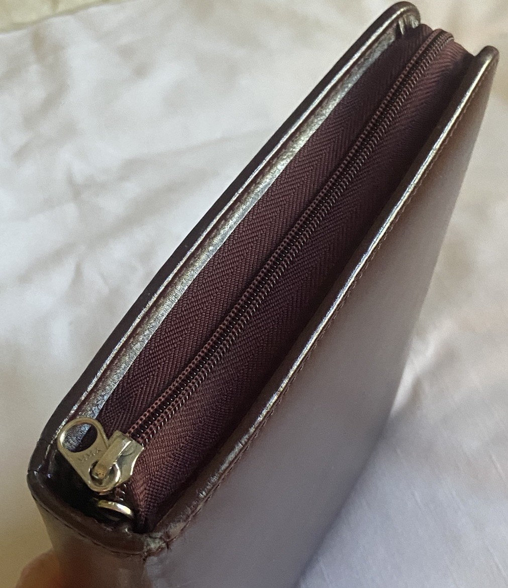 Vintage Day Timer 7 Ring Maroon/Burgundy CLASSIC Zipper Planner Binder Organizer