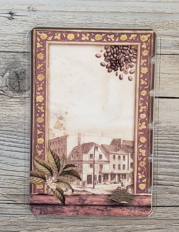 Stamperia Coffee & Chocolate Cardstock Bookmark For TUL Arc 8 Disc Planners #4