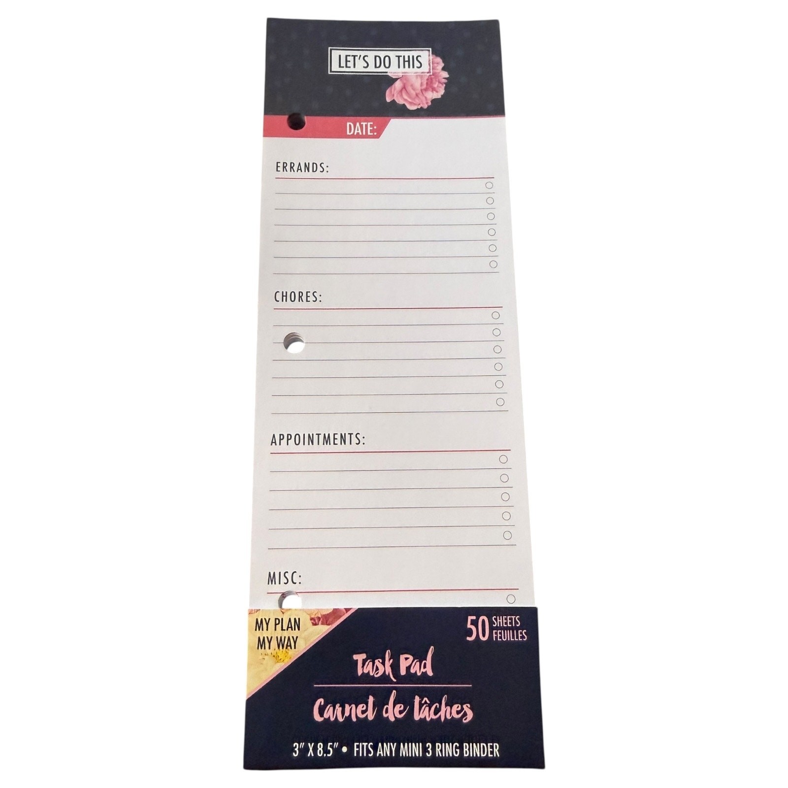 My Plan My Way 50 Sheets Task Pad Let’s Do This