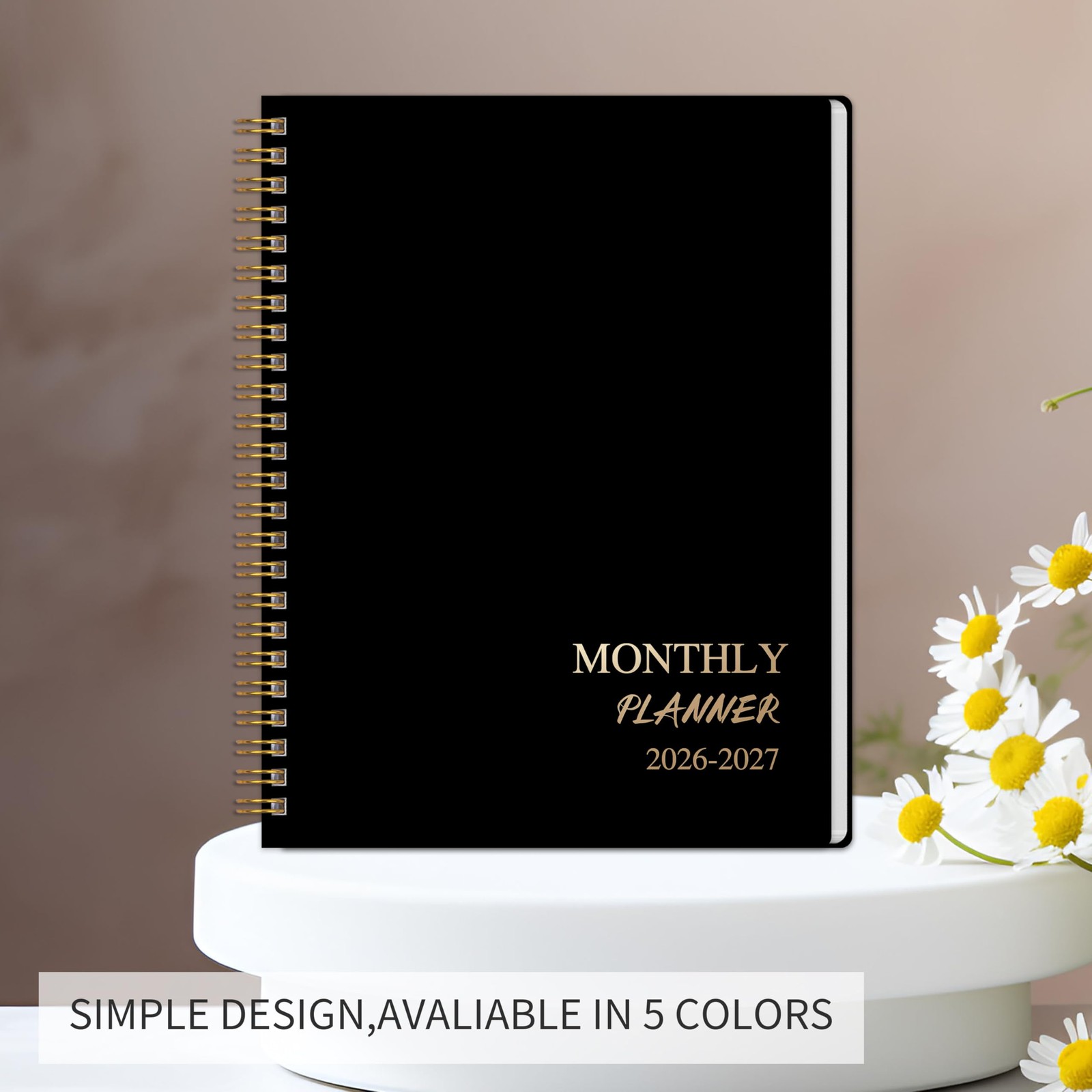 2026-2027 Monthly Planner Jan 2026 – Dec 2027 Twin-wire Binding Organizer
