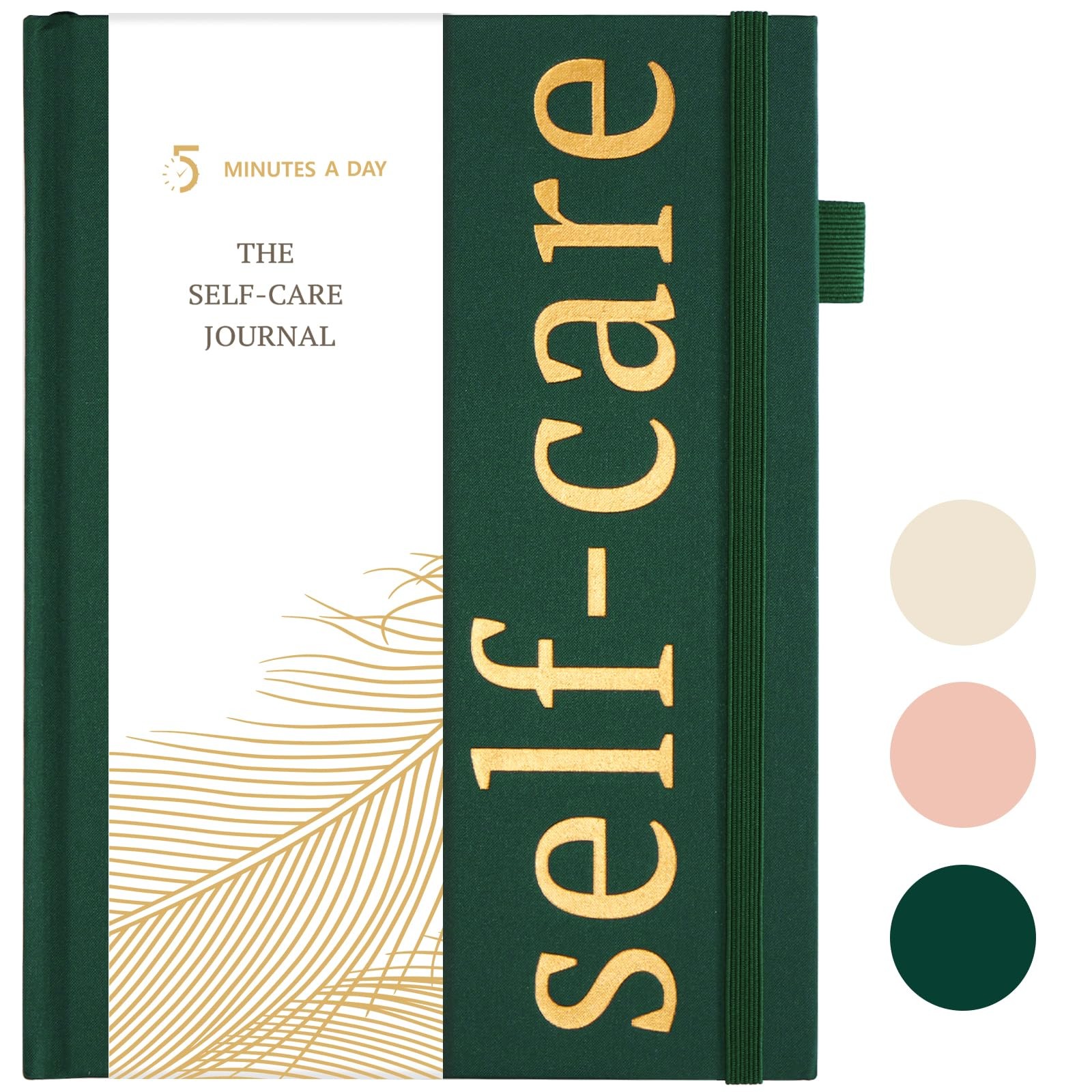 5 MINUTES A DAY Self-Mastery Journal for Medium (5.8×8.3 Inch), Dark Green