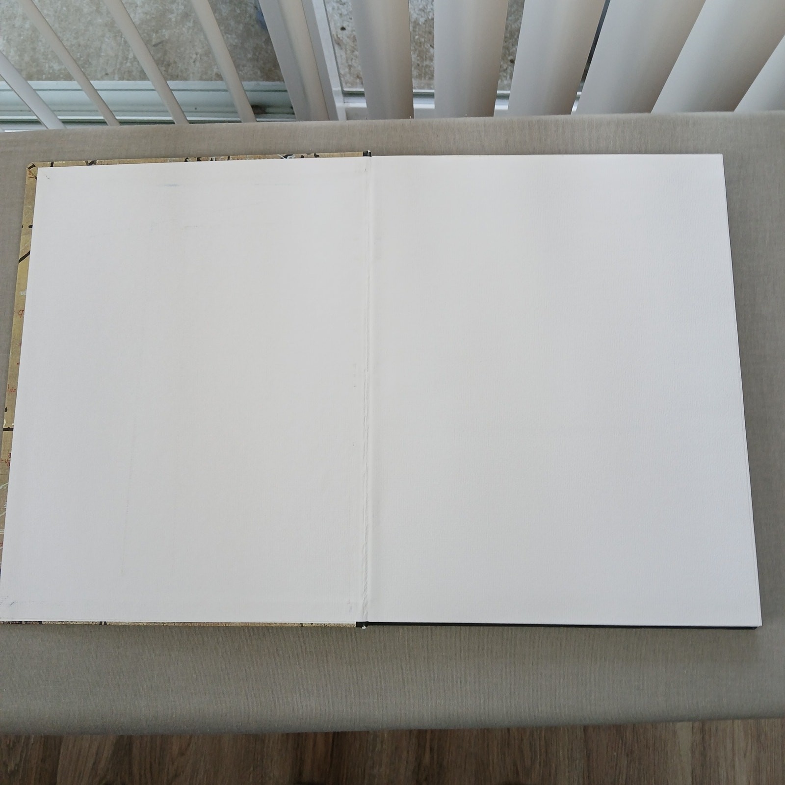 Handmade Hardcover Math Notebook blank unlined pages and graph paper