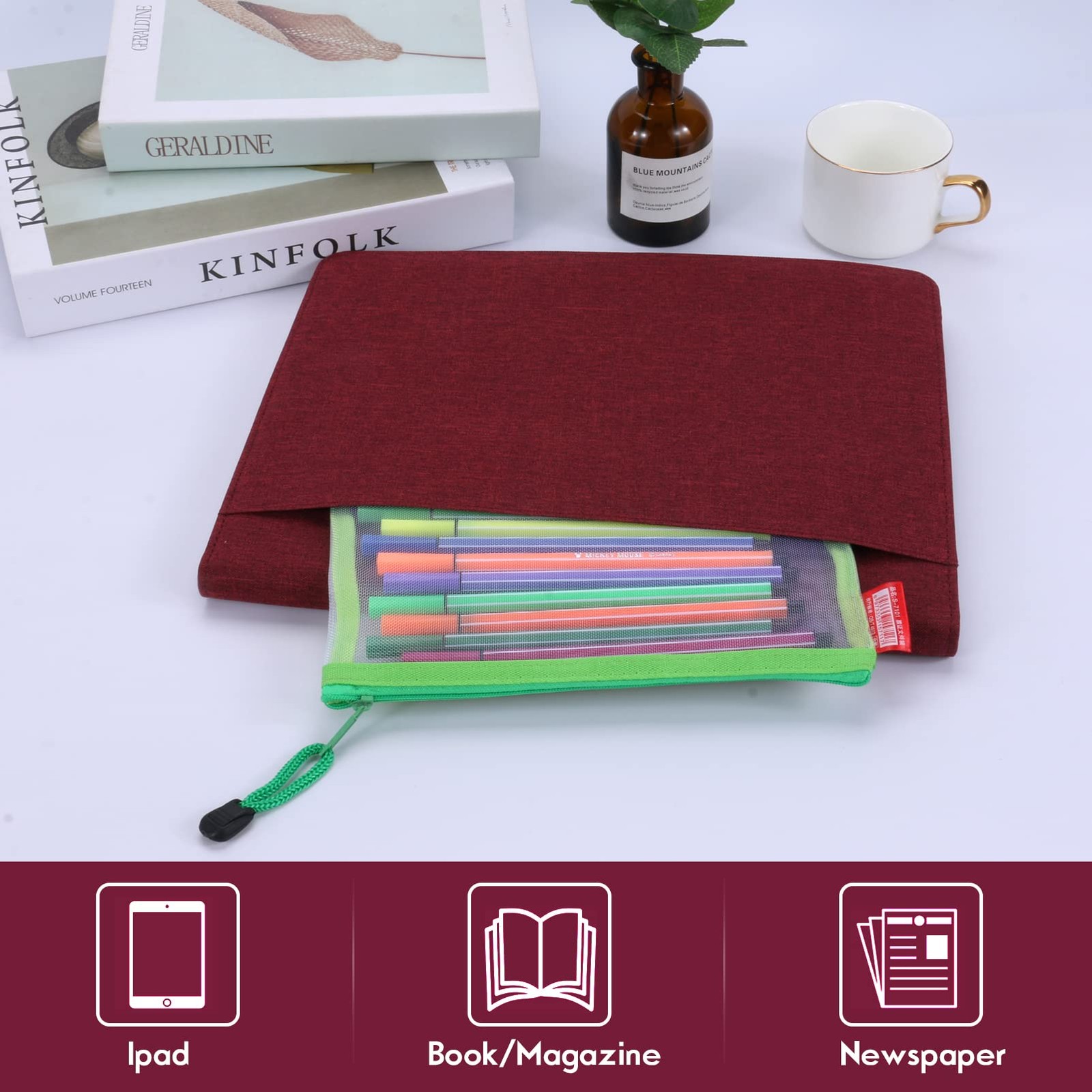 Folio Planner Cover for Rocketbook Notebook– Waterproof Portfolio Organizer F…