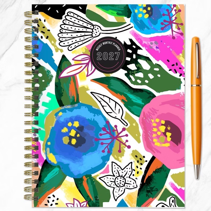 2027 Graphic Petals Medium Weekly Monthly Planner