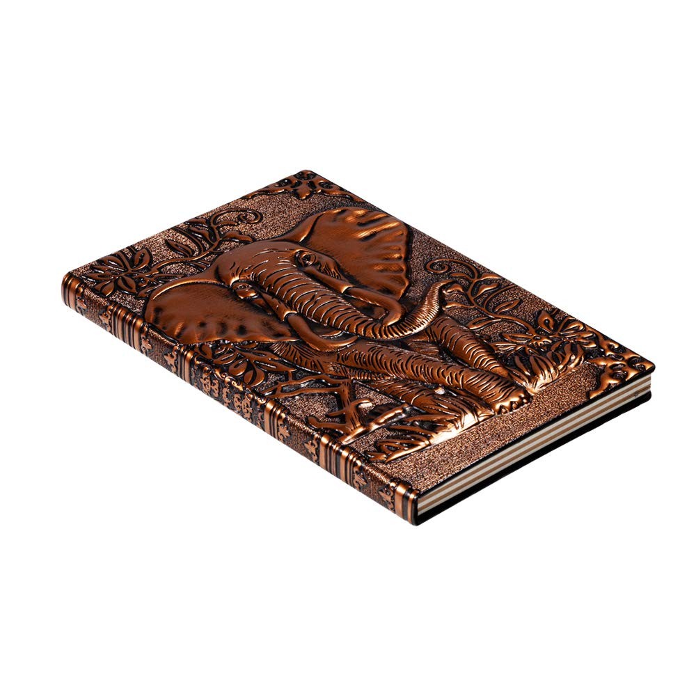 molshine A5 (5.5″ x 8.3″) Embossed x 8.3″), Elephant(RedBronze)