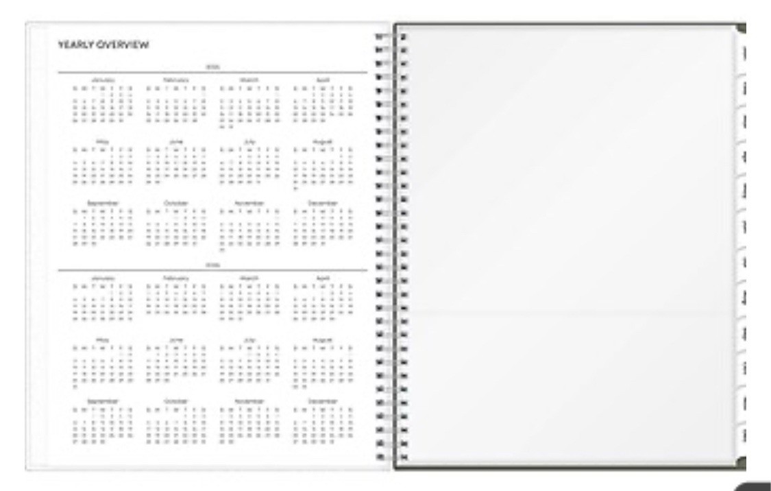 2025 Blue Sky Joey Floral 8.5″ x 11″ Weekly & Monthly Planner, Plastic Cover
