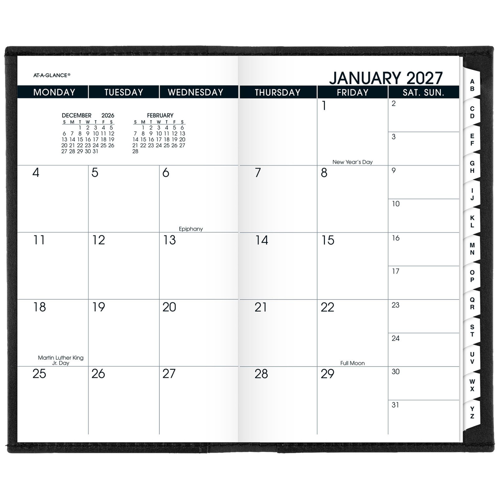 2026 At-A-Glance 70-064-05 Deluxe Pocket Monthly Planner, 3-1/2 x 6″