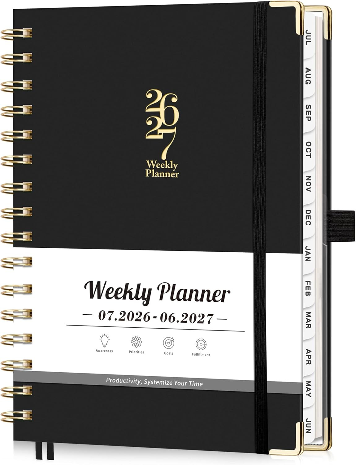 Academic Planner 2026-2027, Weekly and Monthly, A5 Size (5.7″ X 8.3″), July 2026