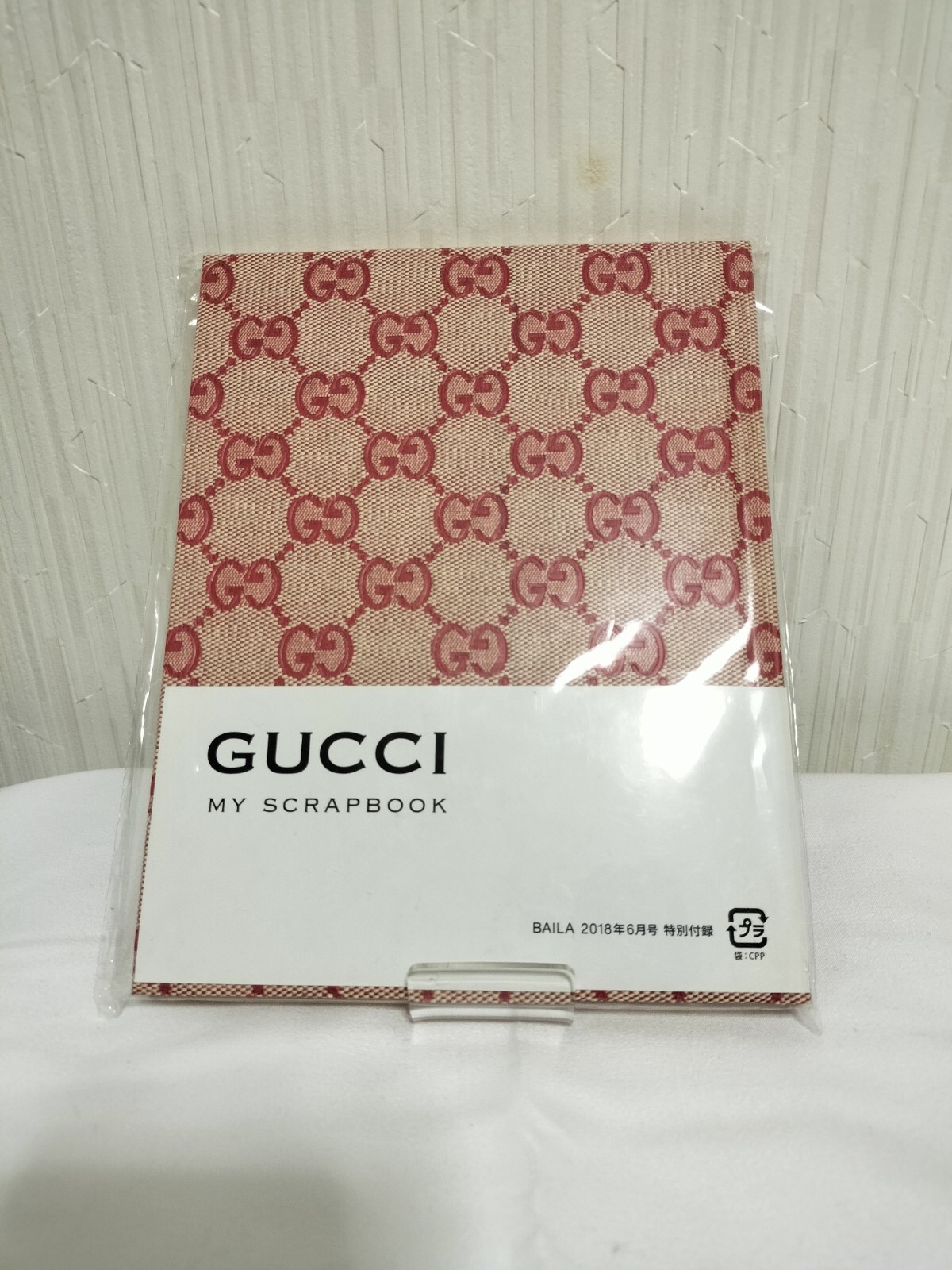 GUCCI Novelty notebook Japan gg red Scrapbook note diary memo NEW only a few!!!!