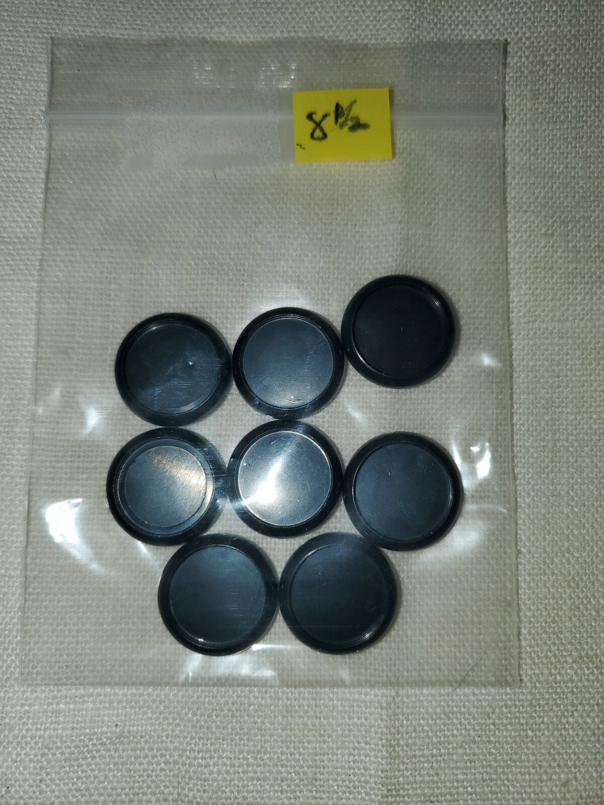 Circa Levenger Black Discs 8 Pieces 1/2″ Black Discs