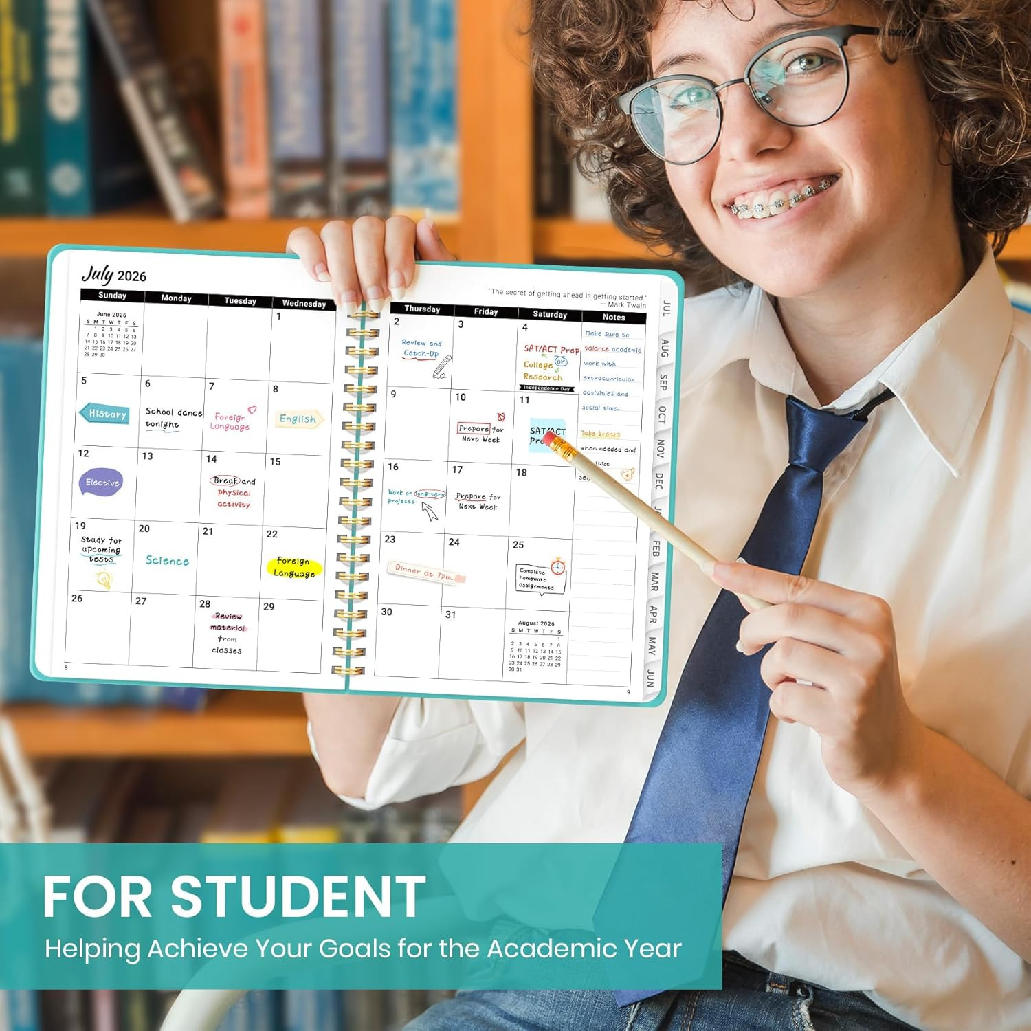 Planner 2026-2027 for Women & Men, Academic Monthly and Weekly Calendar Planner,
