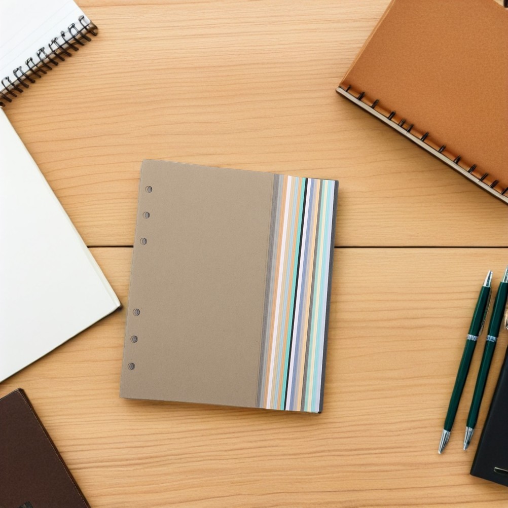 40 Sheets Colored Writing Paper A6 Planner Inserts Binder Refills