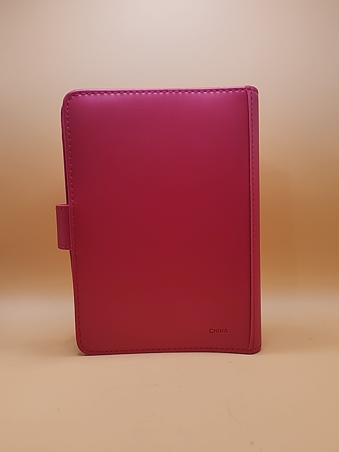 Vintage Clinique Planner Address Book Red Leather & Yellow Felt 5.5 x 7.75