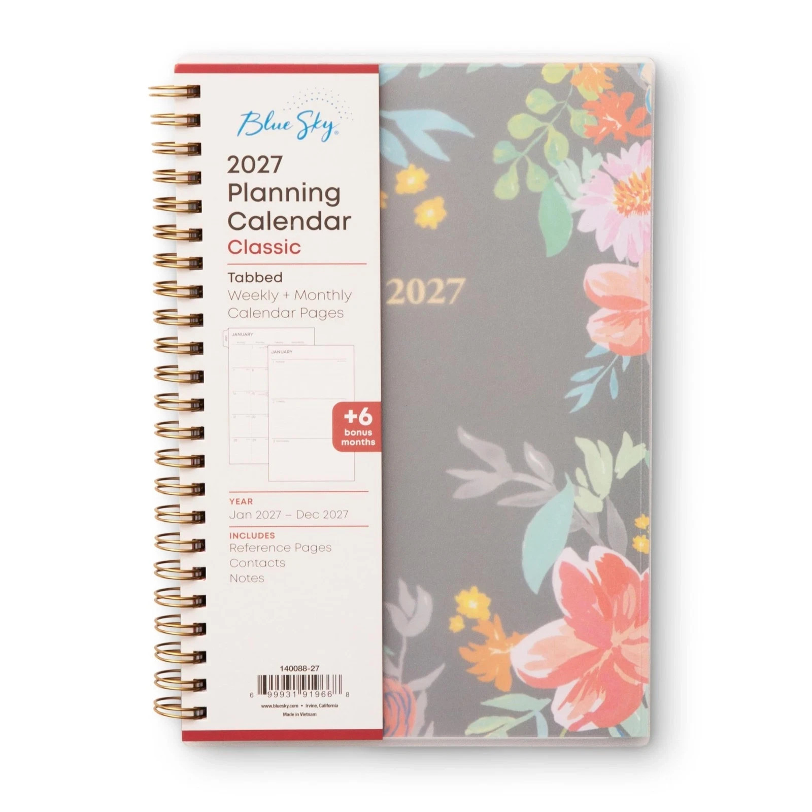 2027 Weekly and Monthly Planner Calendar, January 2027 – December 2027, 5″ X 8″,