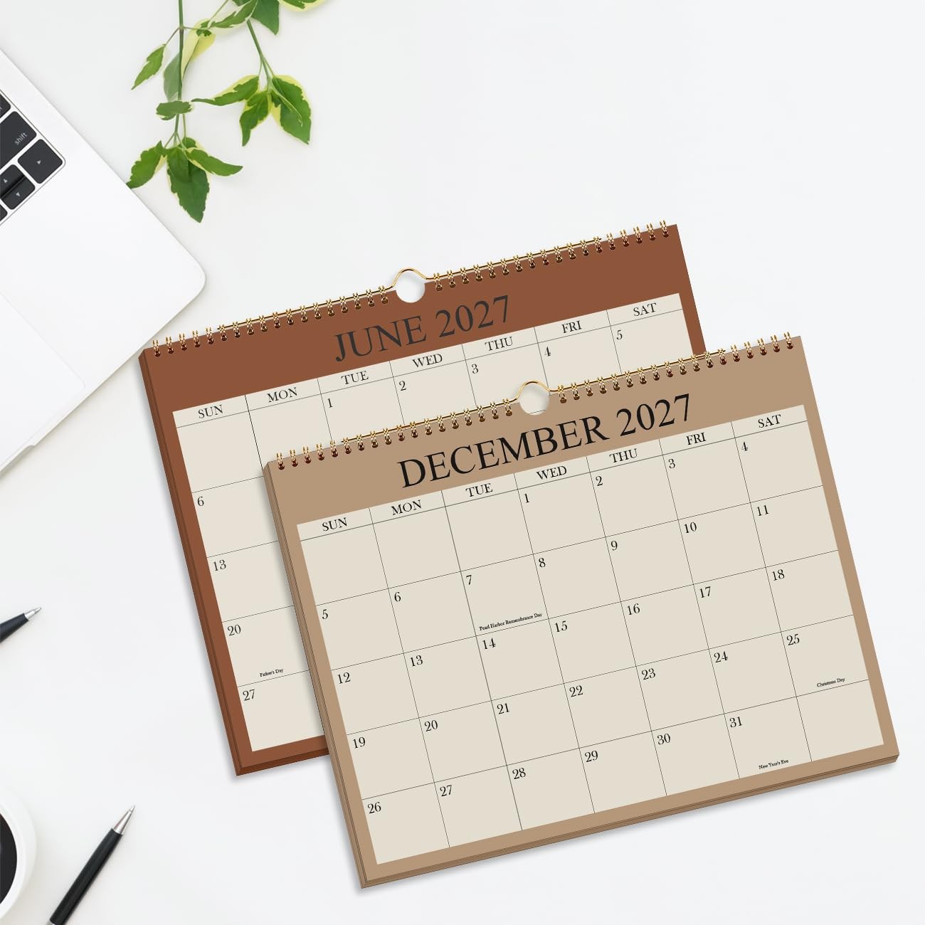 2026-2027 Calendar – Wall from July 2026 8.5″ x 11″, Cyan