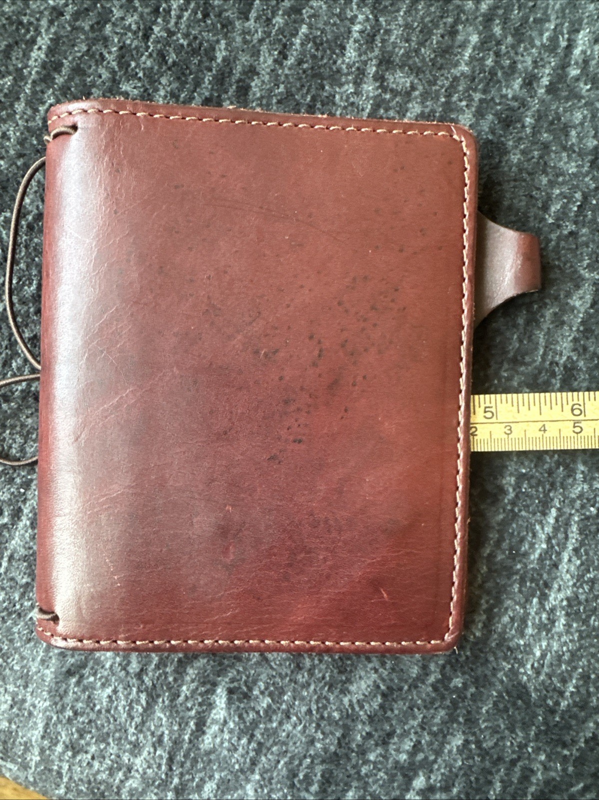 CHIC SPARROW Pocket Plus Leather Oxblood Red Travelers Notebook
