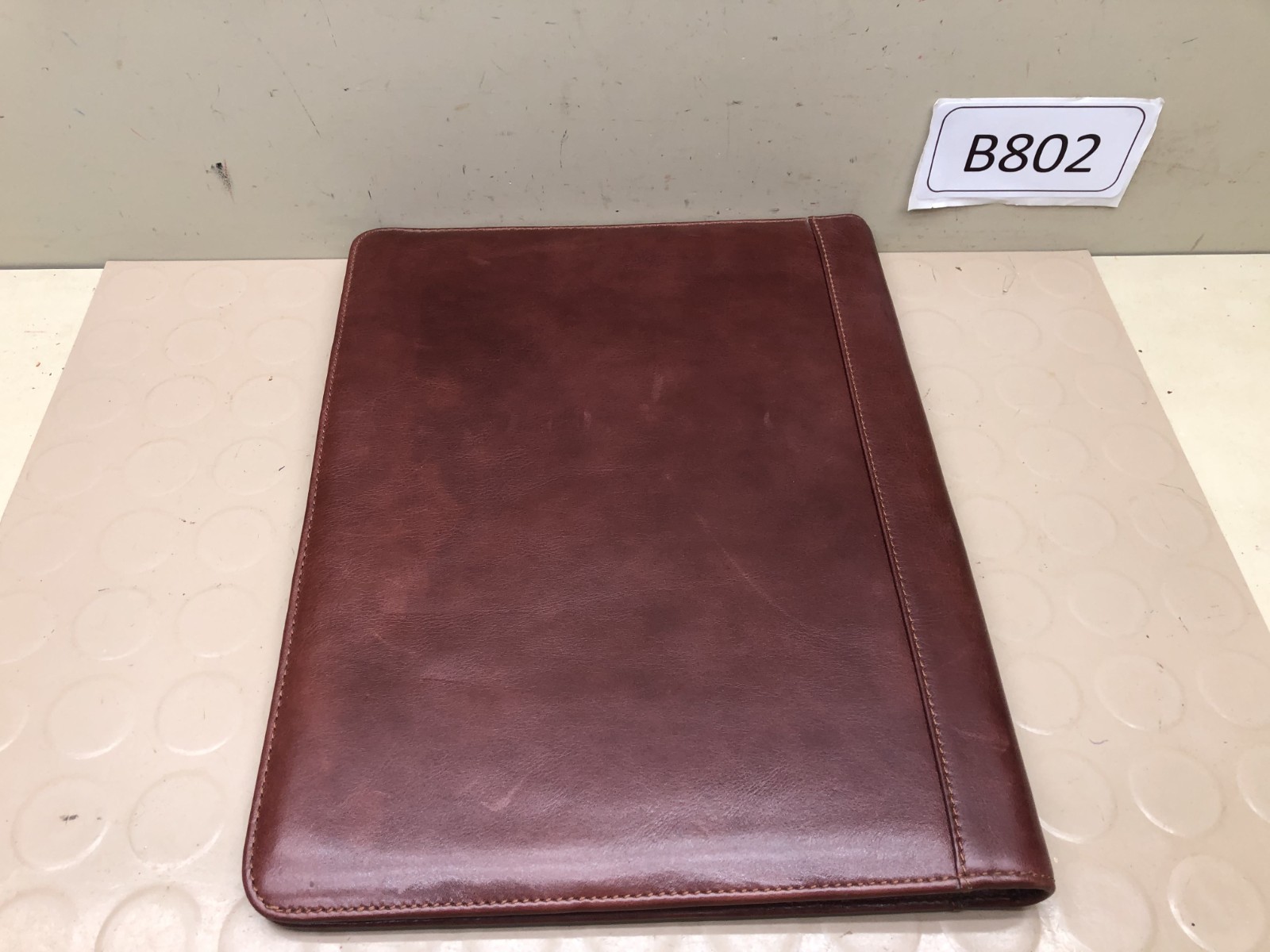 Vintage Padfolio 8.5×11 Letter Portfolio Pen Slot Burgundy